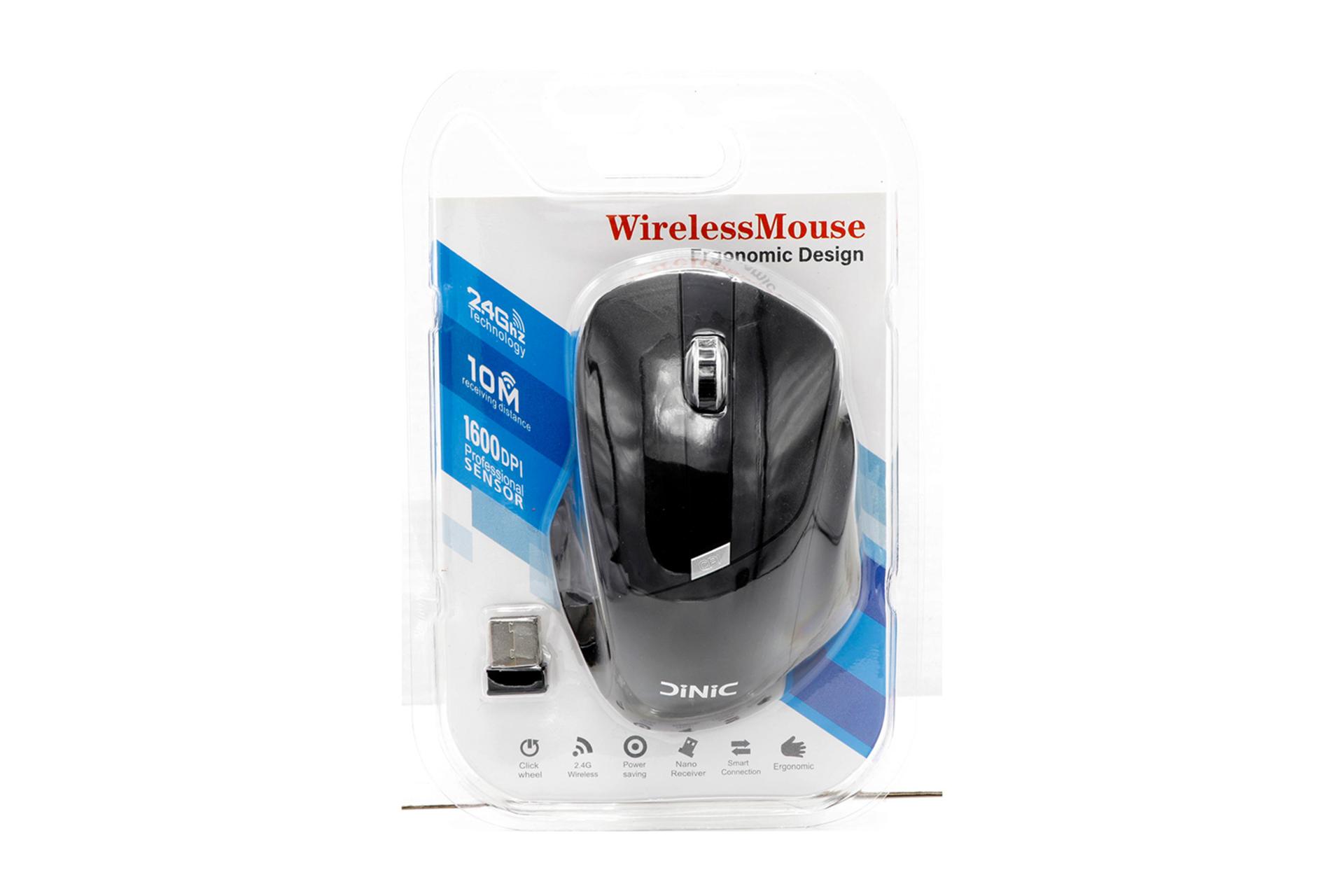 بسته‌بندی ماوس دینیک Dinic D300