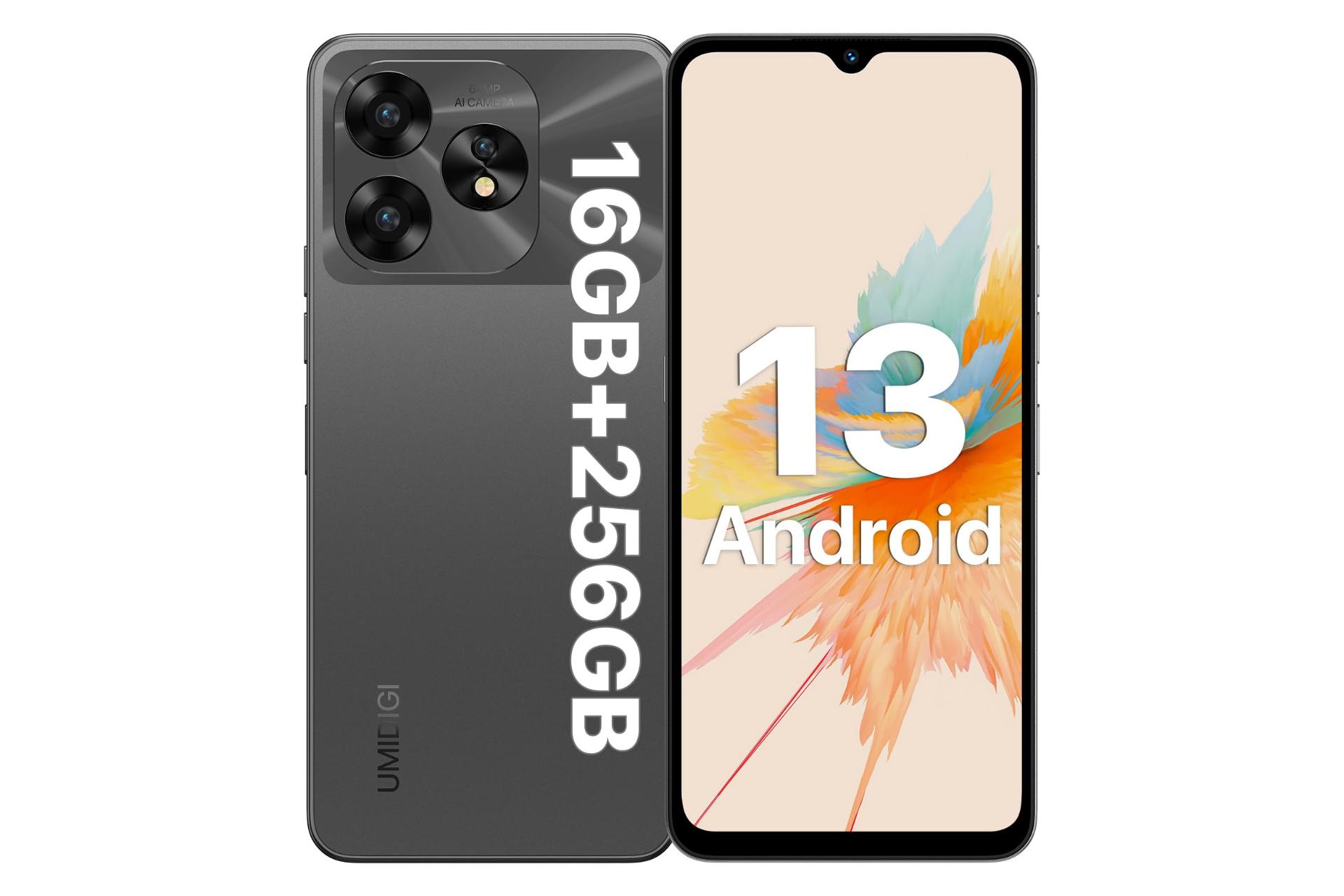 گوشی اومی دیجی UMIDIGI A15 خاکستری تیره