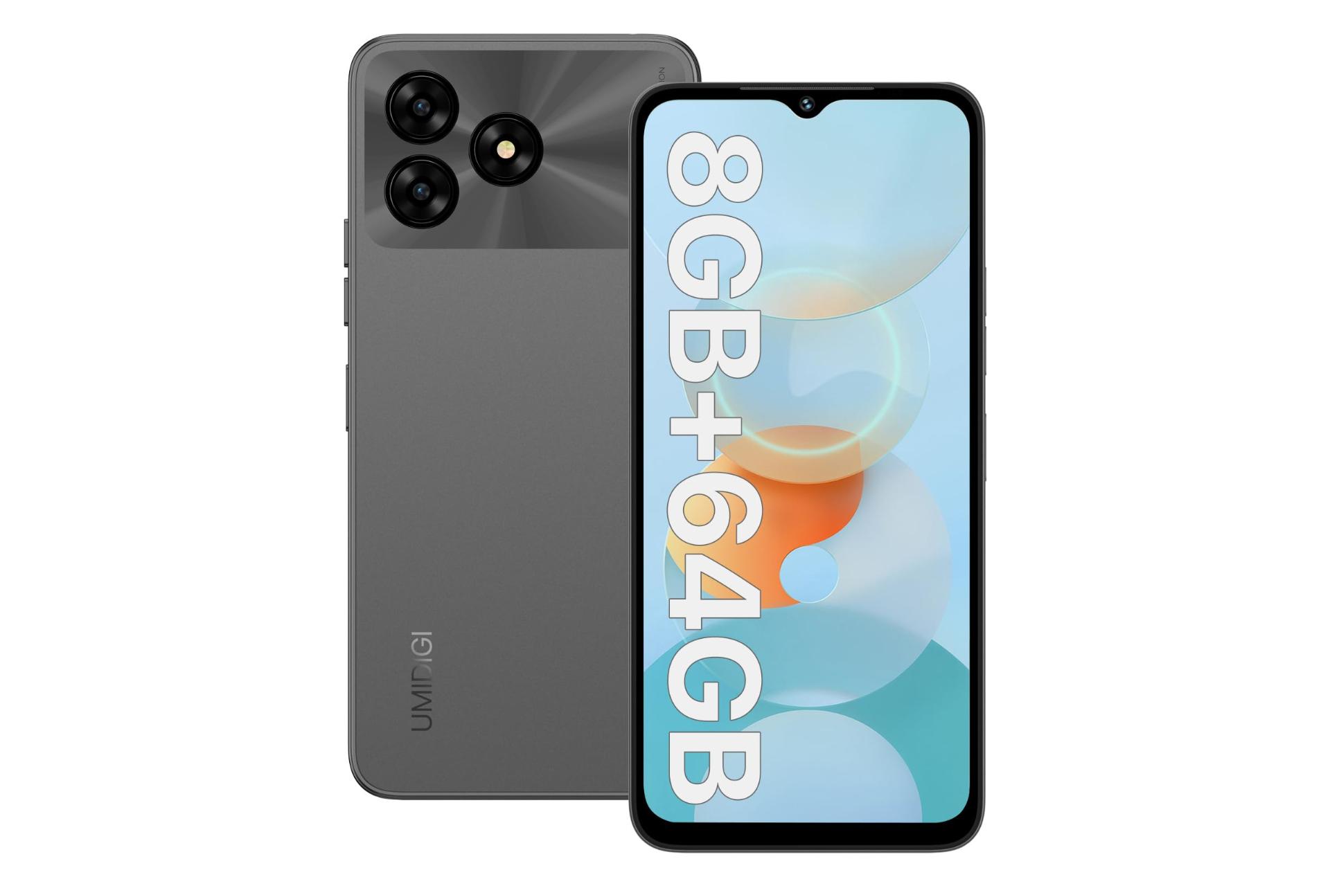 گوشی اومی دیجی UMIDIGI G5A خاکستری تیره