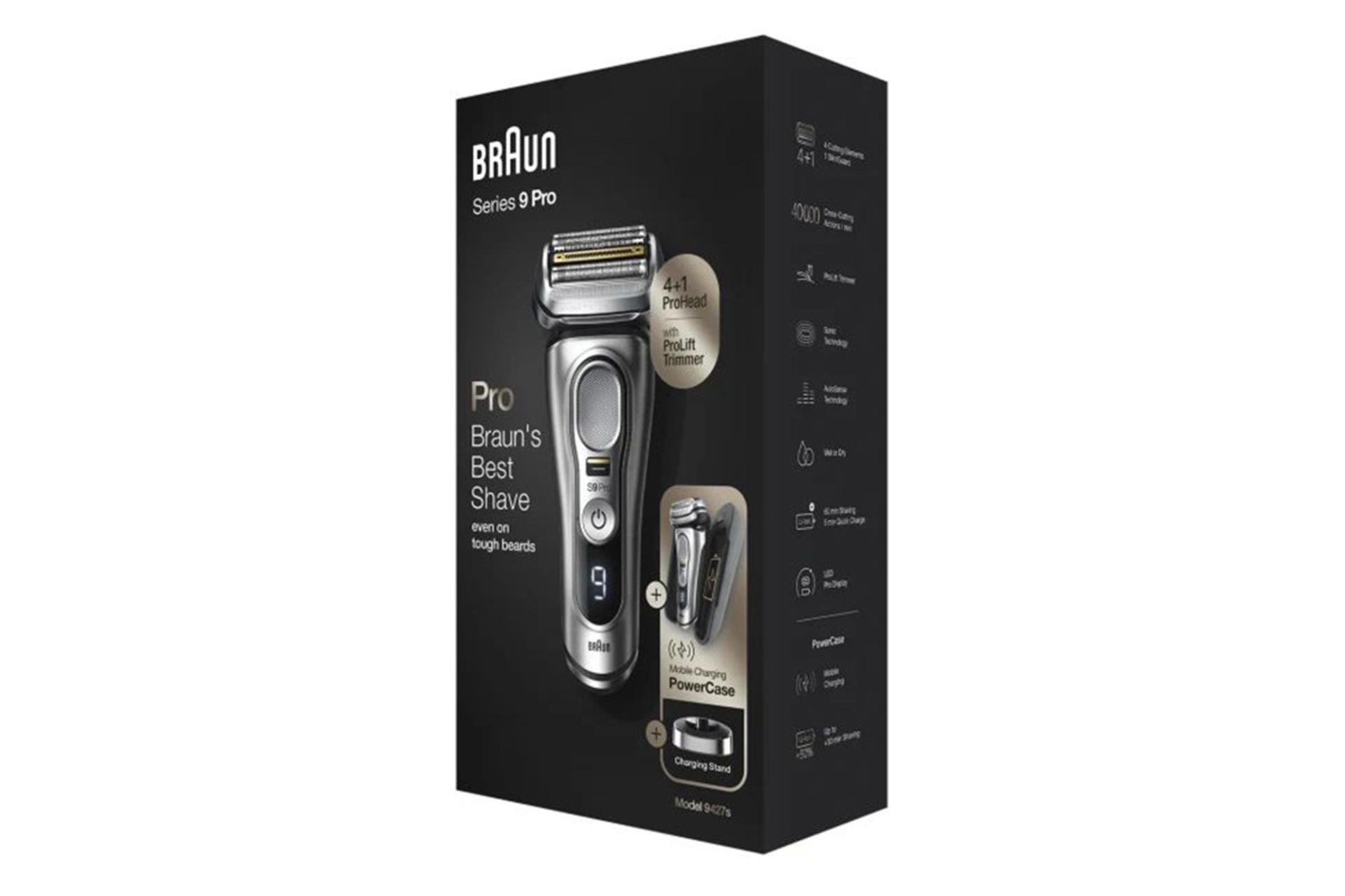 بسته بندی ماشین اصلاح و ریش تراش براون Braun 9427s