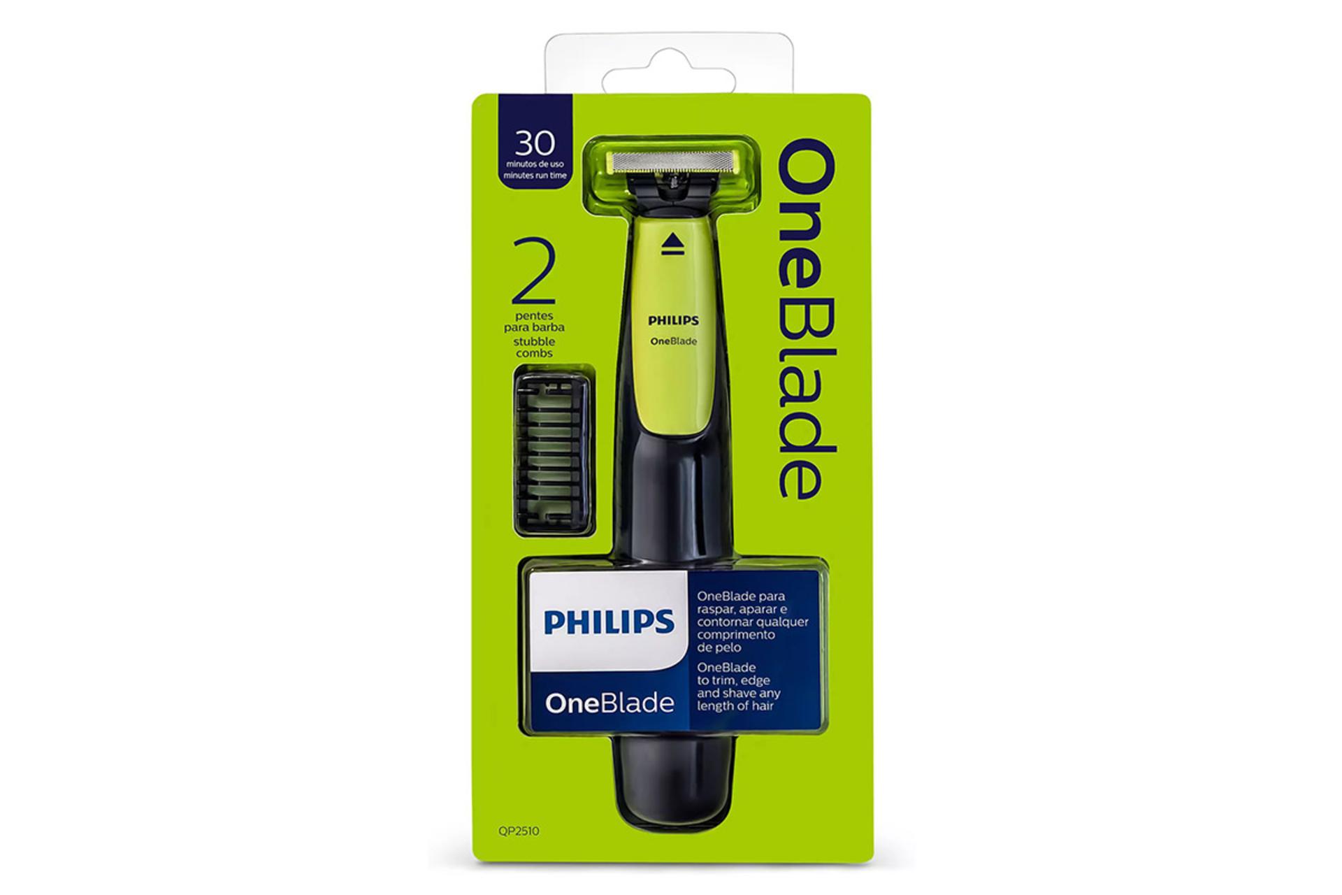 بسته بندی ماشین اصلاح و ریش تراش فیلیپس Philips OneBlade QP2510/13