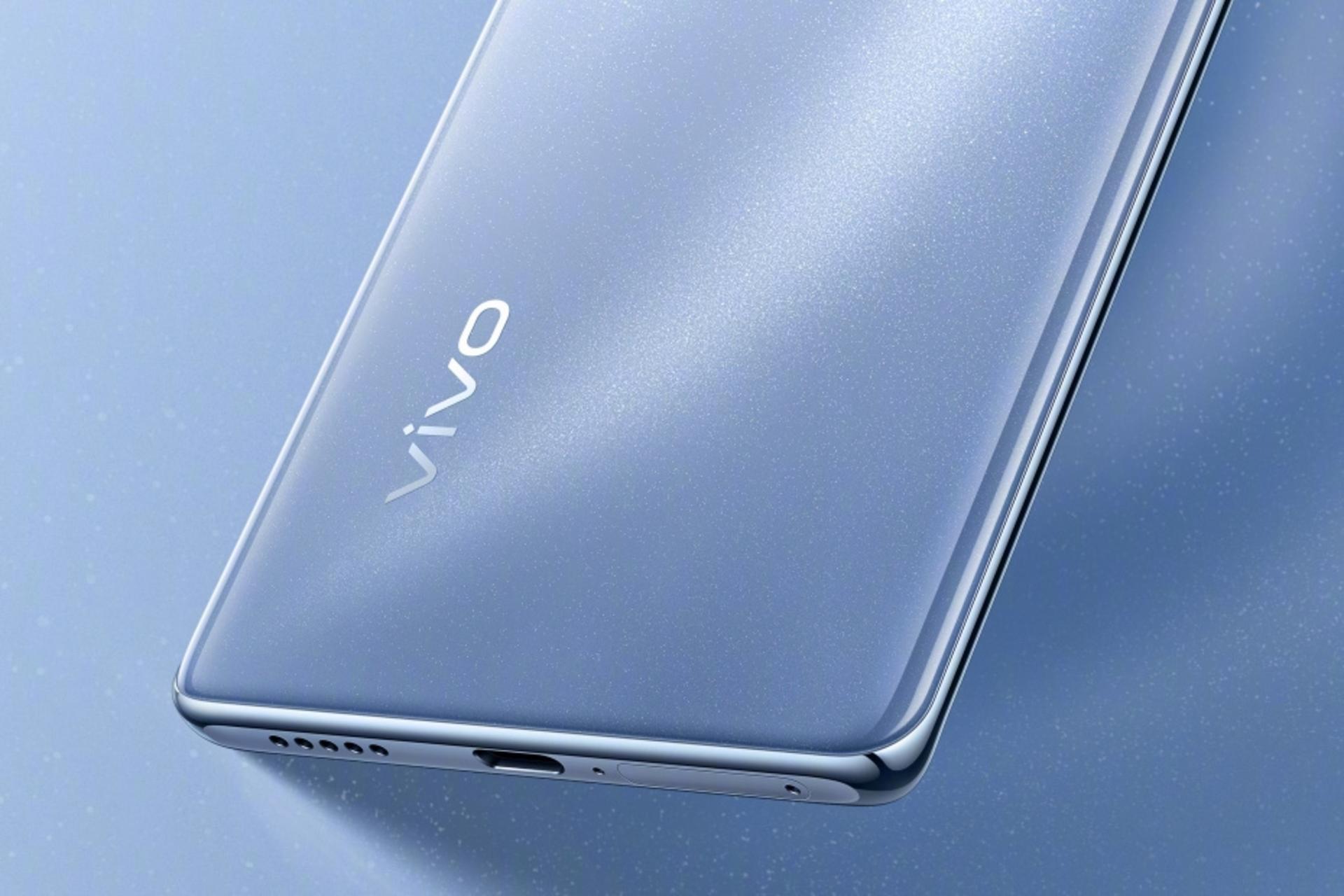 لبه پایین گوشی Y100 ویوو نسخه چین / vivo Y100 China آبی