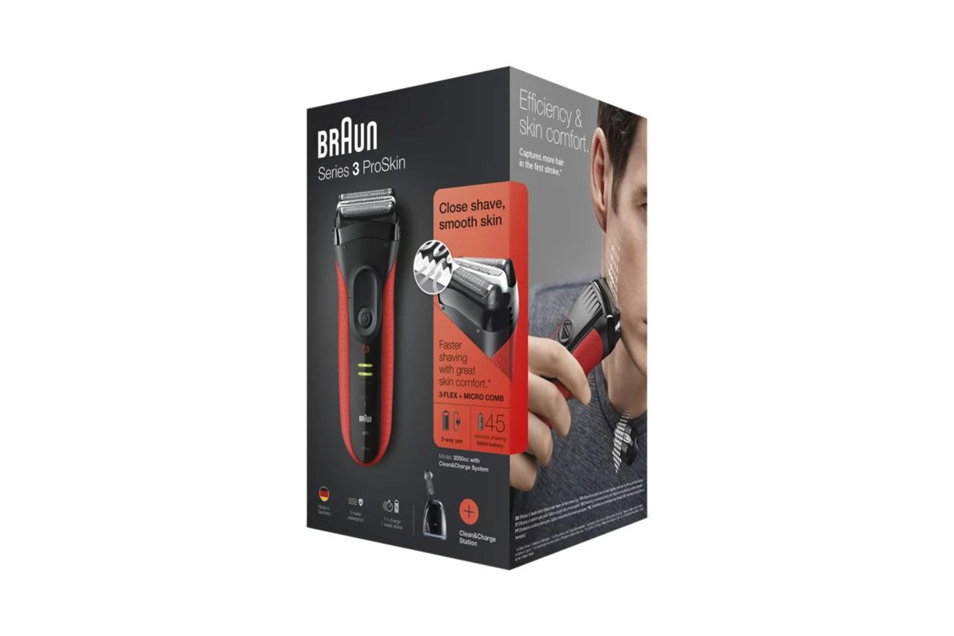 بسته بندی شارژ ماشین اصلاح و ریش تراش براون Braun 3050cc