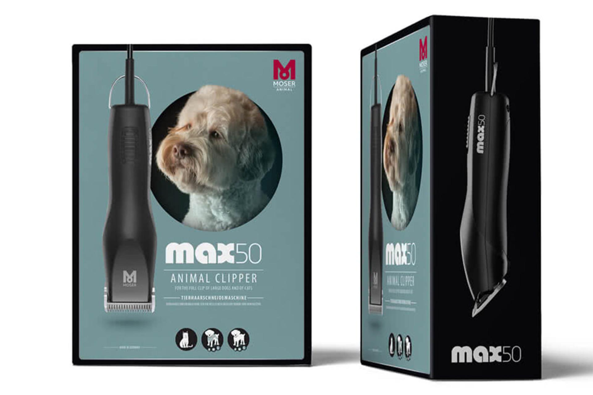 بسته بندی ماشین اصلاح و ریش تراش موزر Moser MAX50