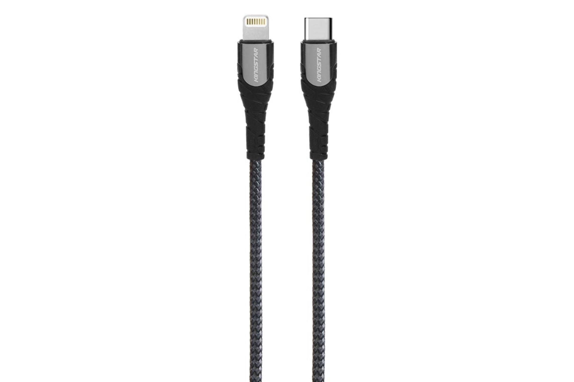 کابل شارژ USB کینگ استار Type-C به Lightning مدل K351 iC با طول 1 متر