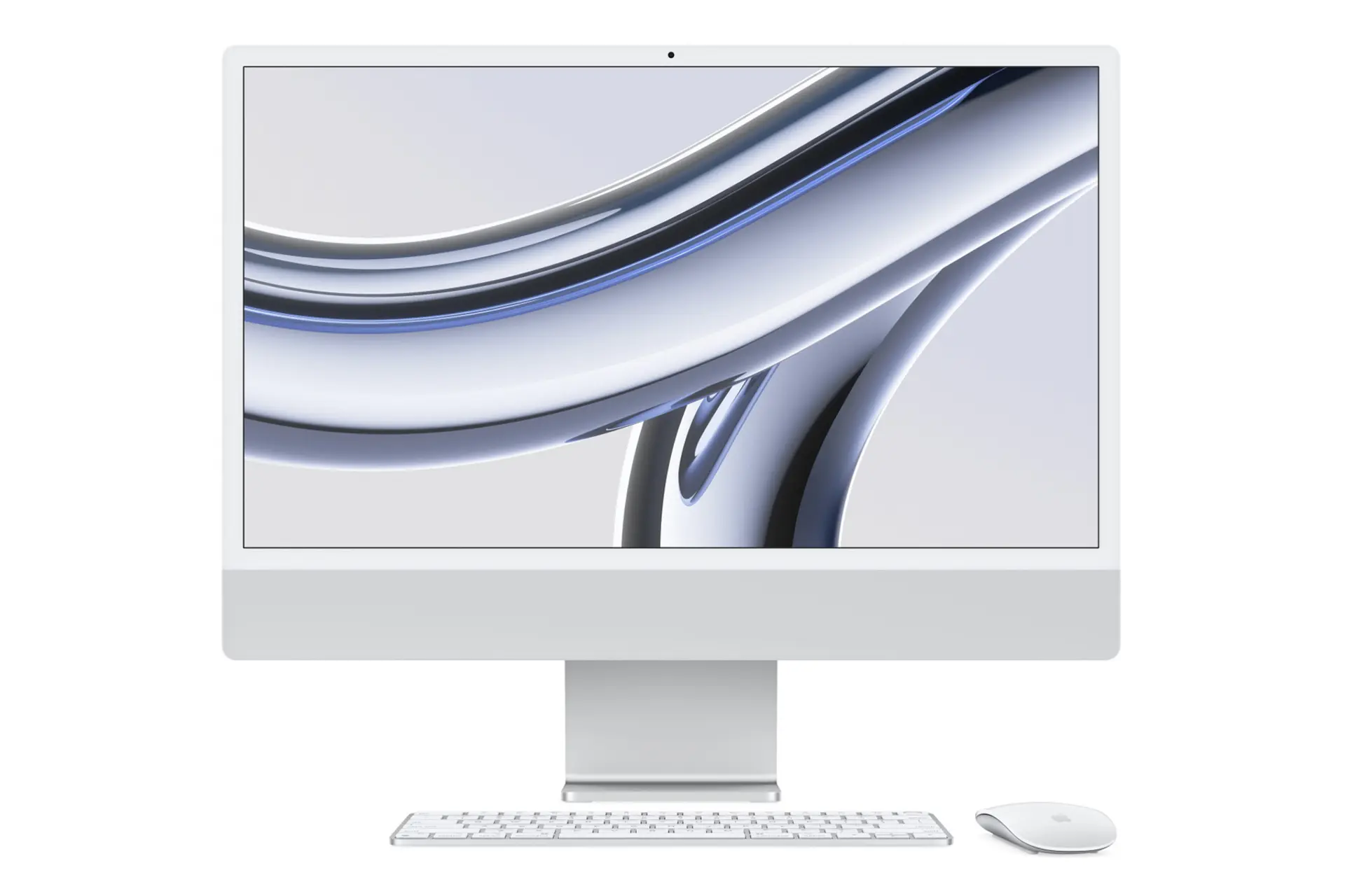 مرجع متخصصين ايران كامپيوتر همه كاره Apple iMac 24 inch 2023 M3 نقره‌اي