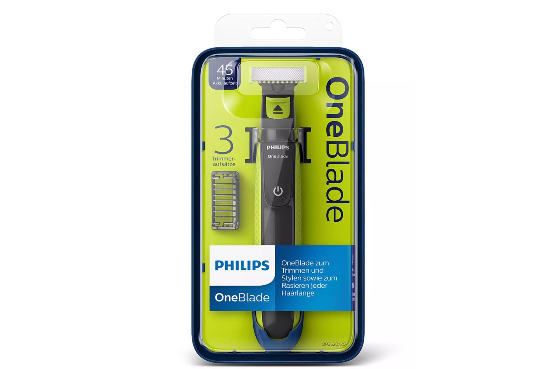 بسته بندی ماشین اصلاح و ریش تراش فیلیپس Philips OneBlade QP2520