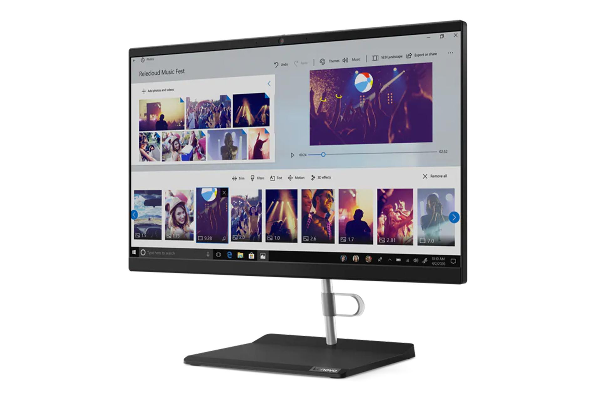 نمای نیمرخ کامپیوتر آل این وان All in One Lenovo V50a-22IMB