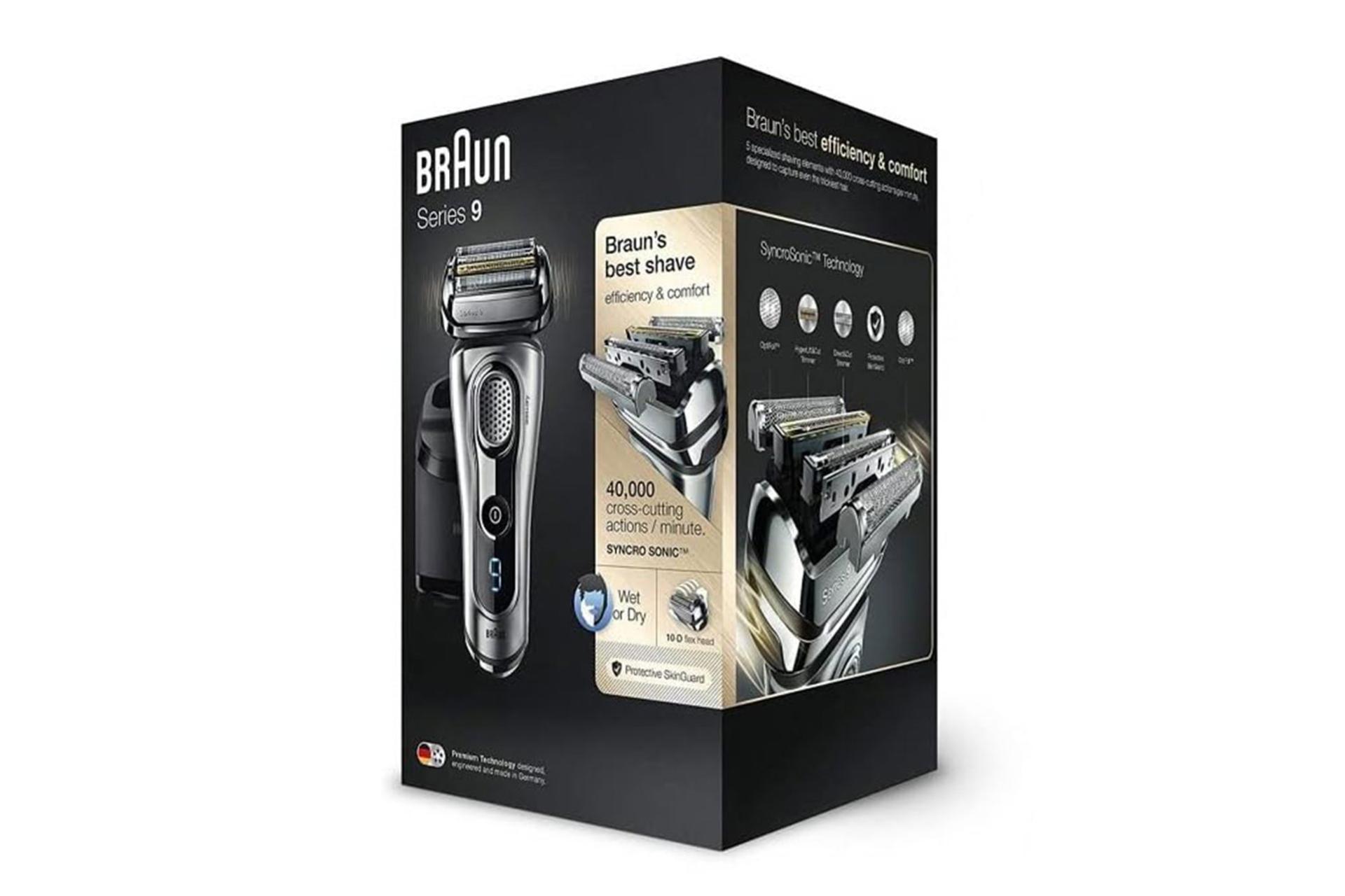 بسته بندی ماشین اصلاح و  ریش تراش براون Braun 9290cc