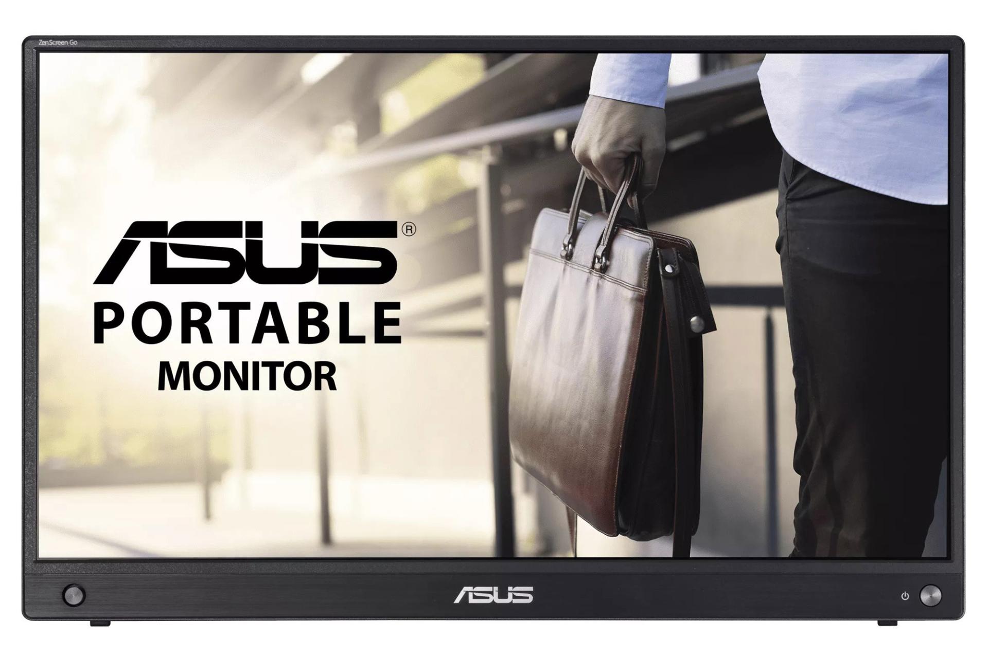 مانیتور ایسوس 16 اینچ مدل ZenScreen GO MB16AWP نمای جلو