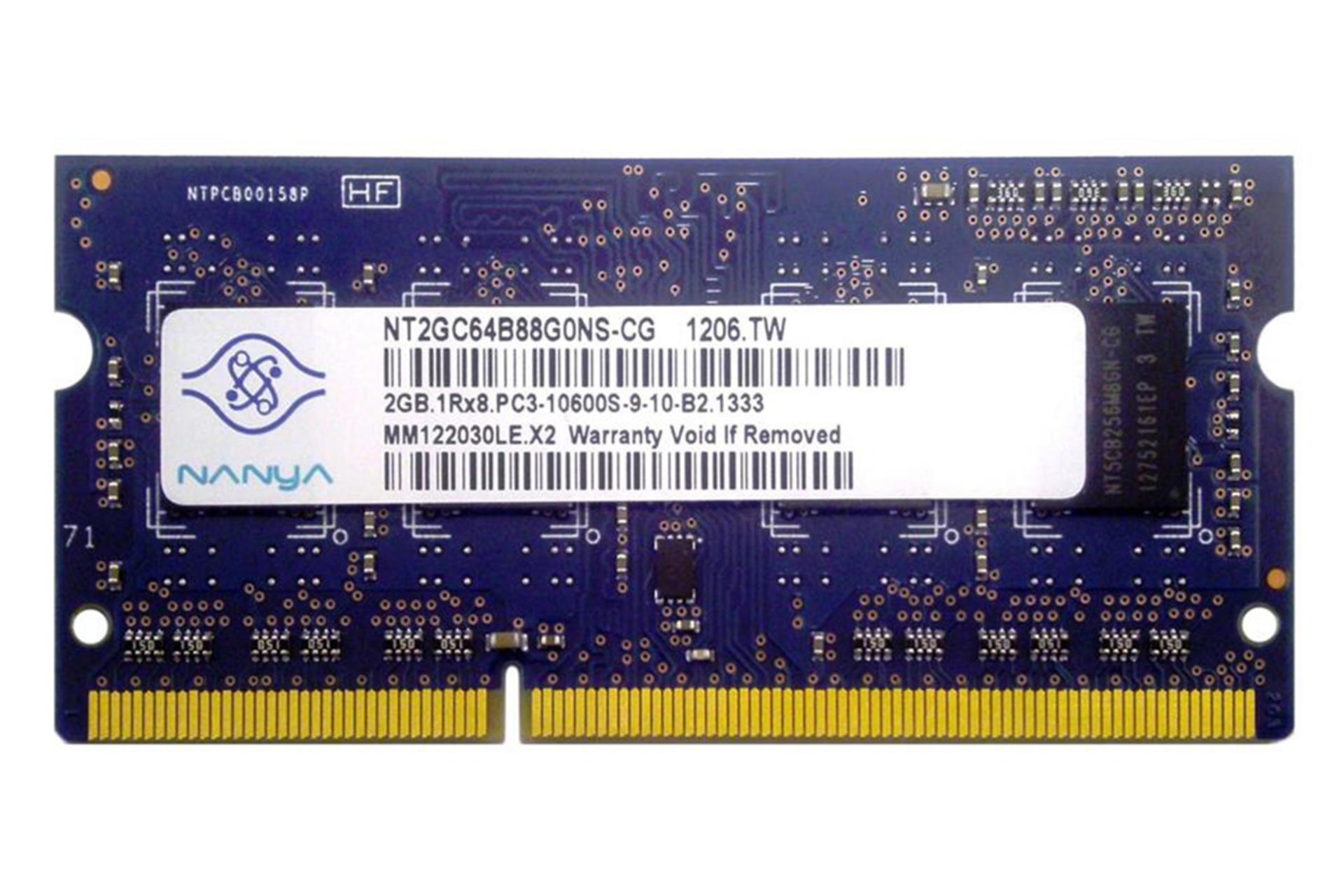 رم نانیا Nanya NT2GC64B88G0NS-CG 2GB DDR3-1333 CL9