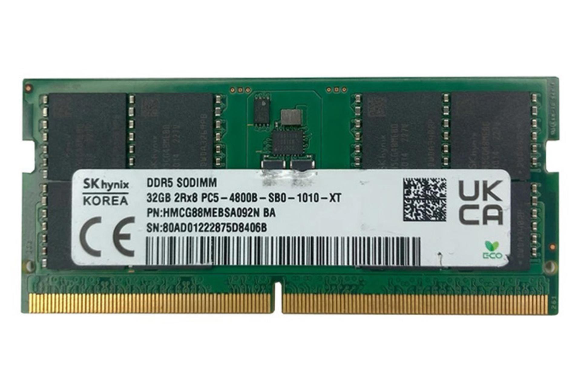رم اس کی هاینیکس SK Hynix HMCG88MEBSA092N 32GB DDR5-4800 CL40