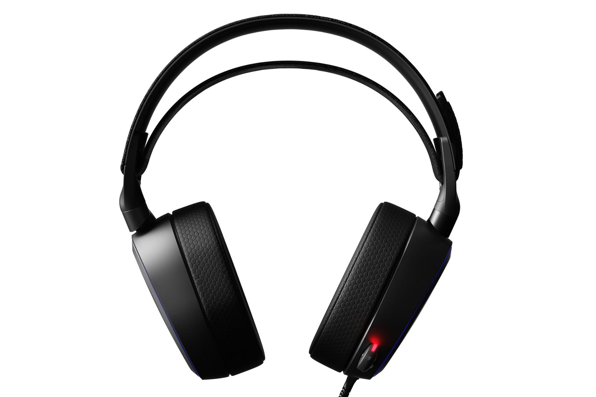 نمای روبرو هدفون استیل سریز SteelSeries Arctis Pro + GameDAC مشکی