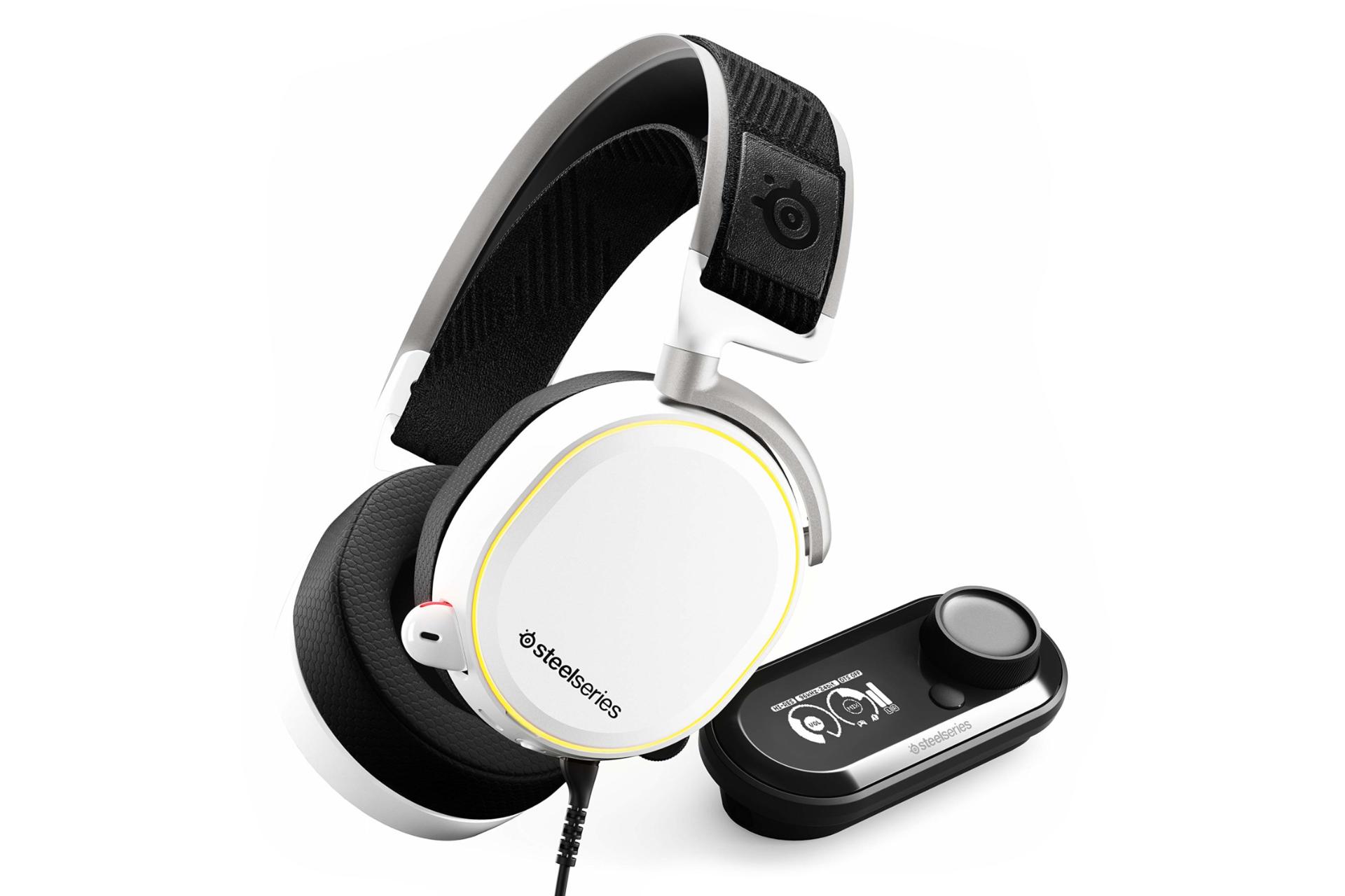 هدفون استیل سریز SteelSeries Arctis Pro + GameDAC سفید