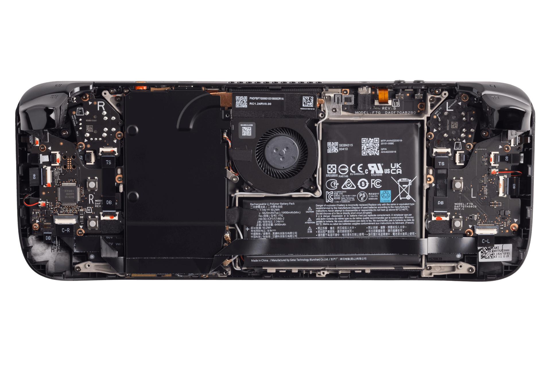 نمای داخلی کنسول بازی استیم دک اولد ولو / Valve Steam Deck OLED
