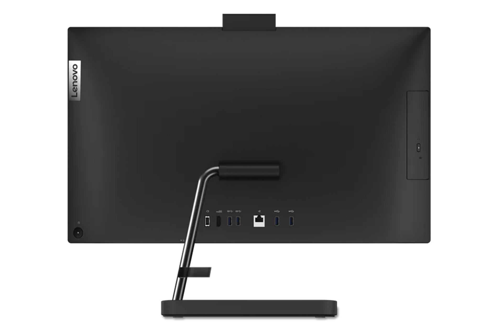 نمای پشت کامپیوتر همه کاره Lenovo IdeaCentre AIO 3 24IAP7 مشکی