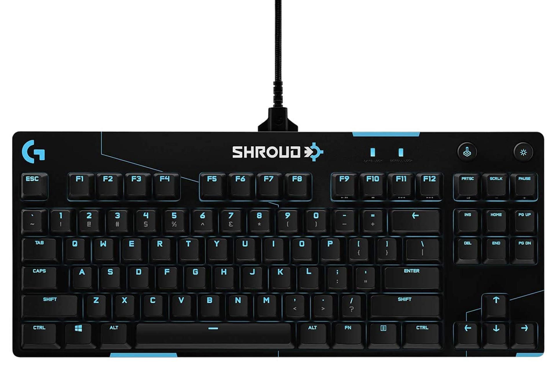 کیبورد لاجیتک G Pro X Gaming Keyboard آبی