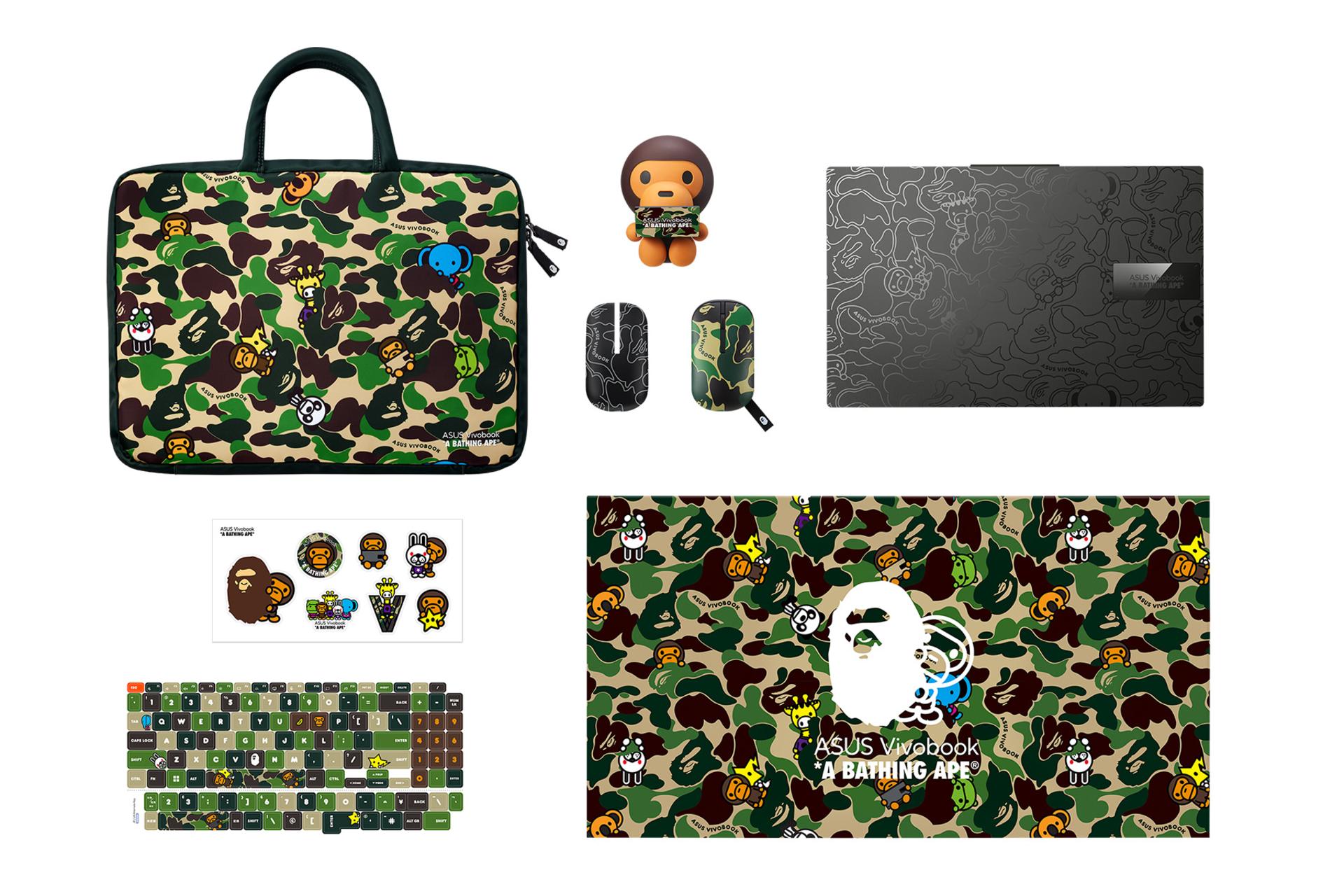 کیف استیکر اکشن فیگور لپ تاپ ایسوس ASUS Vivobook S 15 OLED BAPE Edition K5504VA