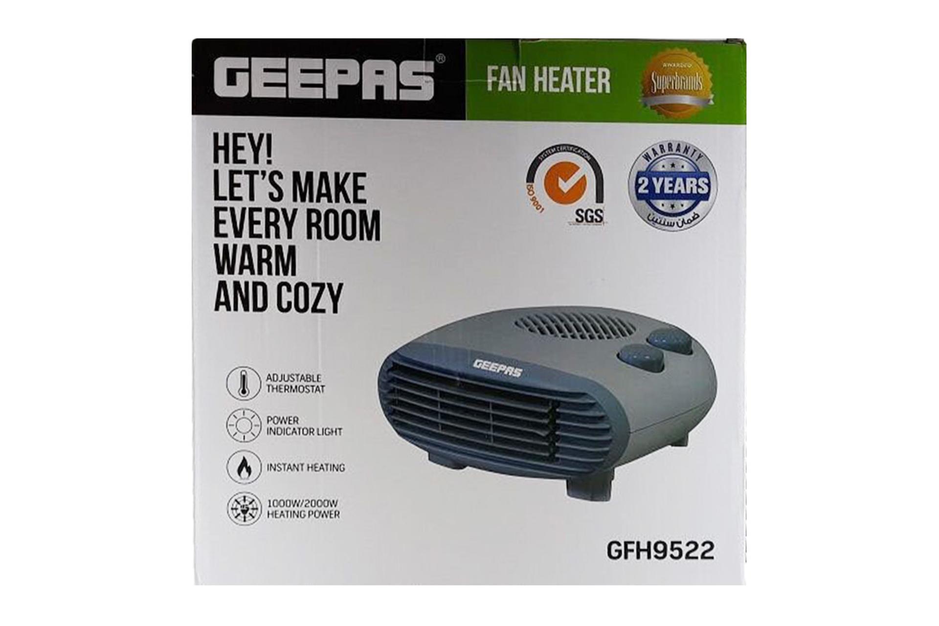 جعبه بخاری برقی جی پاس GEEPAS GFH9522