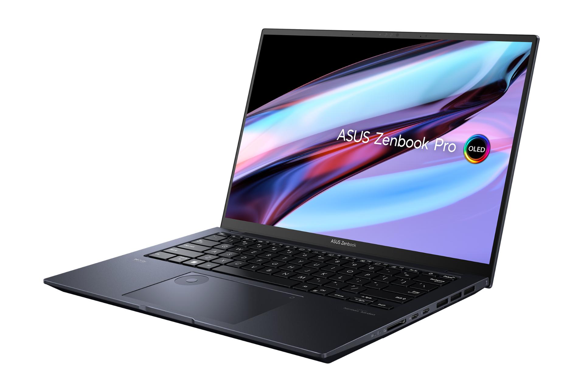 لپ تاپ ایسوس ASUS Zenbook Pro 14 OLED UX6404VI نمای راست یا صفحه نمایش روشن