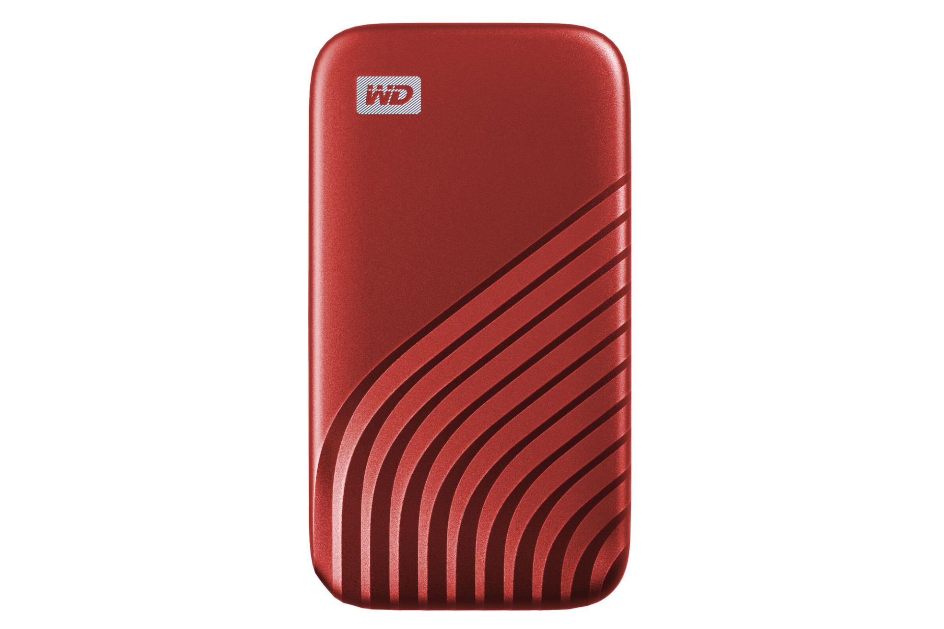 اس اس دی وسترن دیجیتال My Passport USB 3.2 Gen 2 ظرفیت 2 ترابایت رنگ قرمز