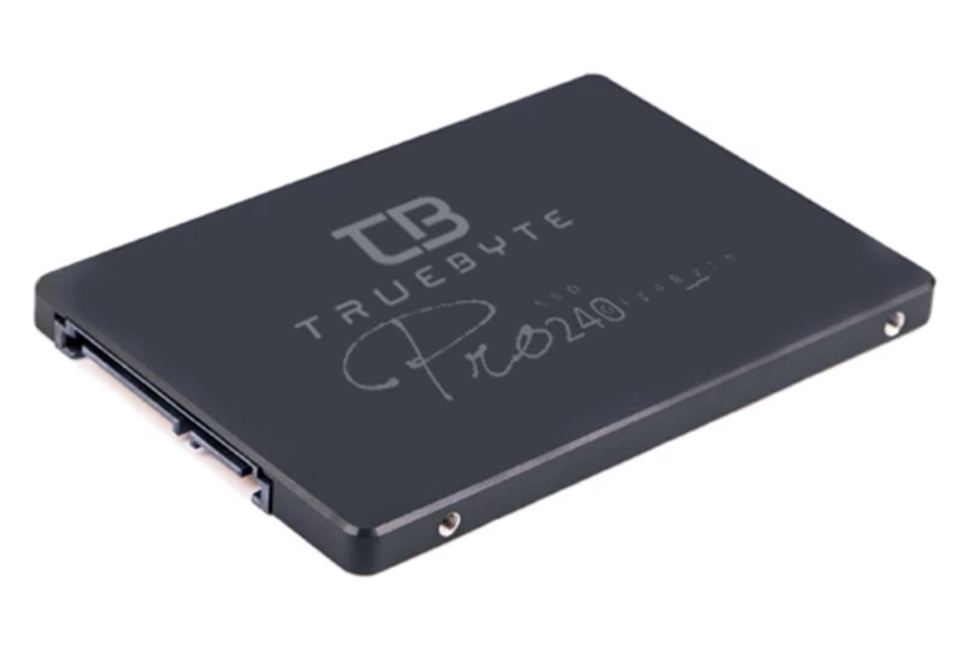 نمای کناری و اتصال اس اس دی تروبایت مدل PRO ظرفیت 240 گیگابایت