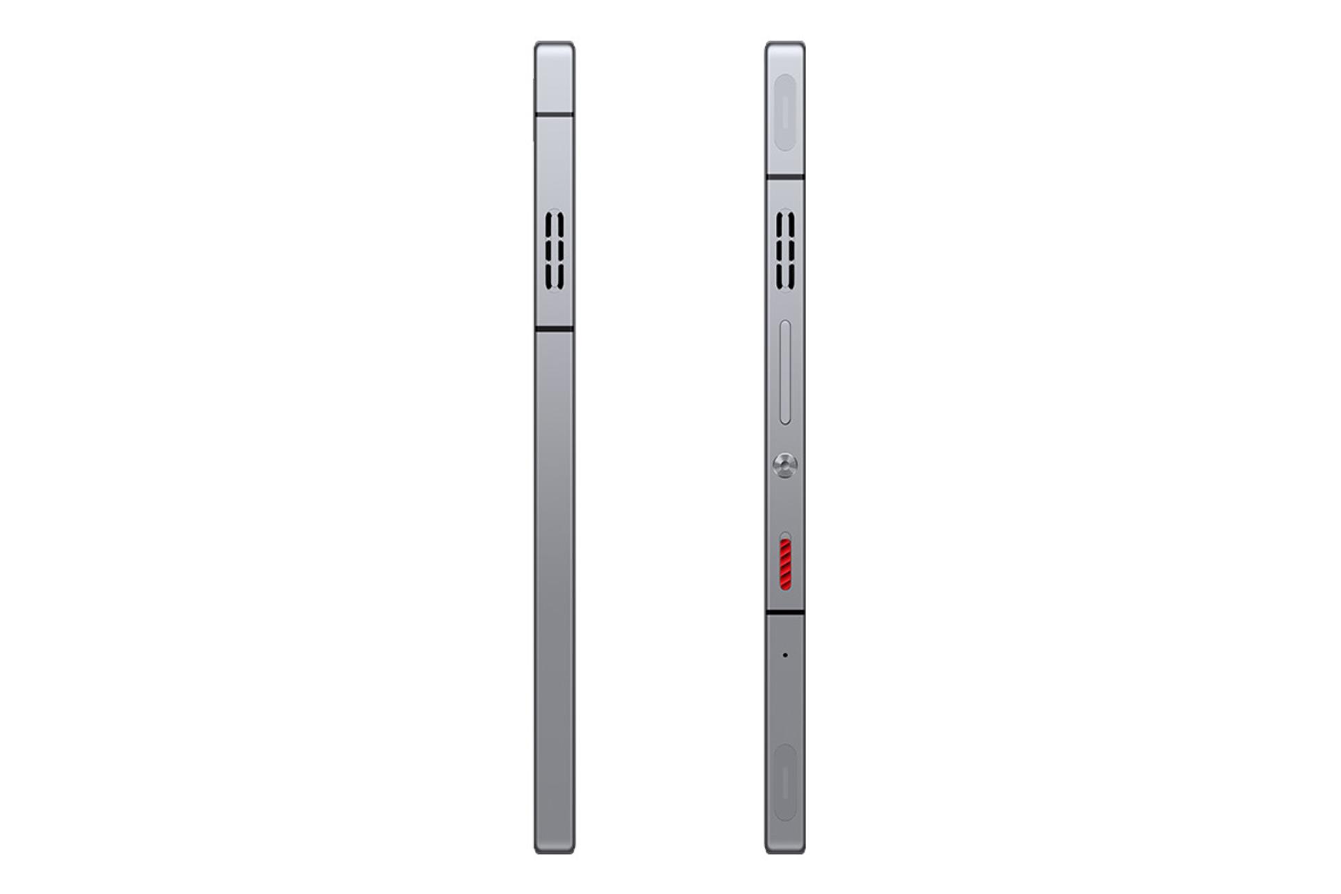 لبه کناری گوشی موبایل نوبیا رد مجیک 9 پرو زد تی ای / ZTE nubia Red Magic 9 Pro نقره ای