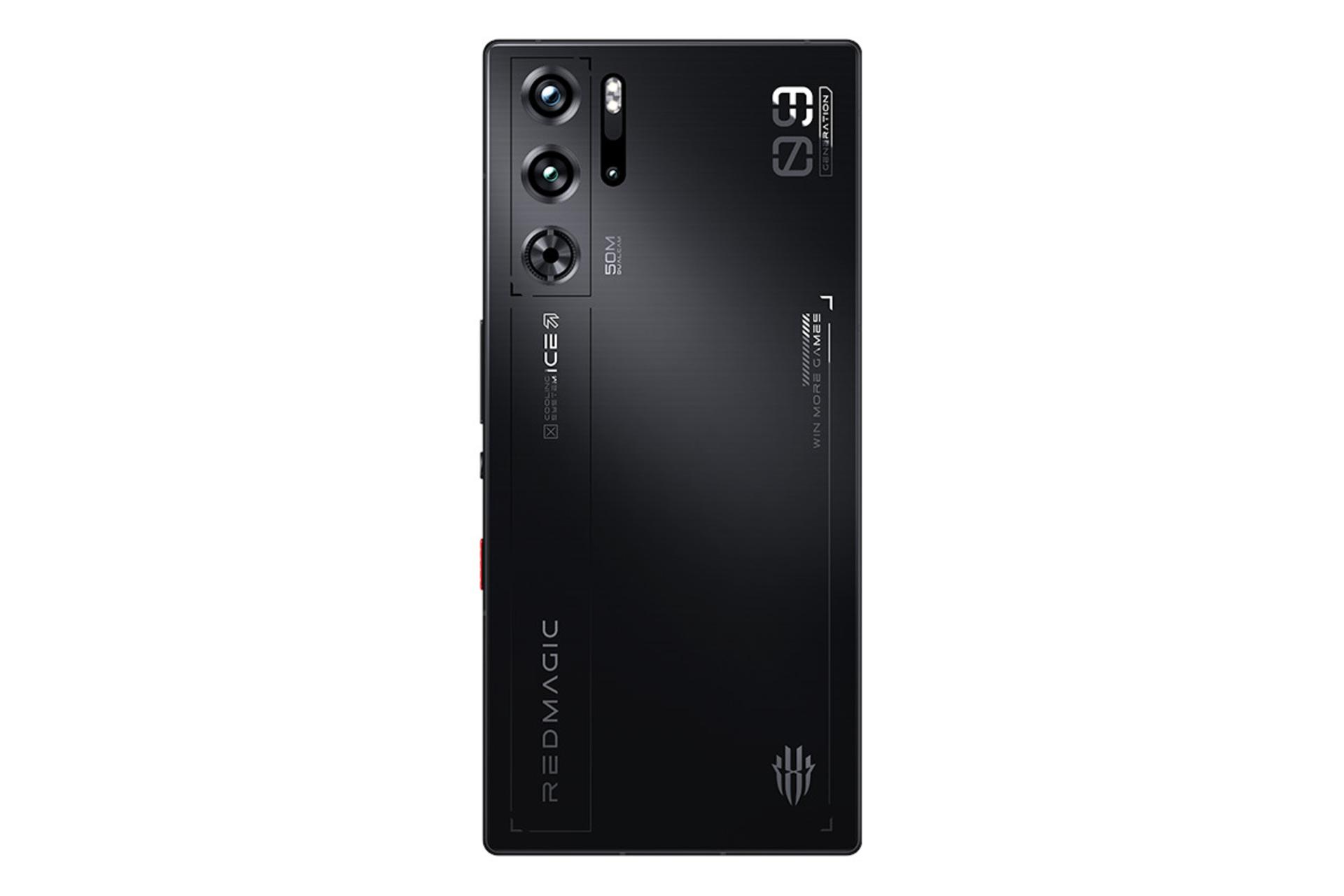 پنل پشت و چینش دوربین گوشی موبایل نوبیا رد مجیک 9 پرو زد تی ای / ZTE nubia Red Magic 9 Pro مشکی