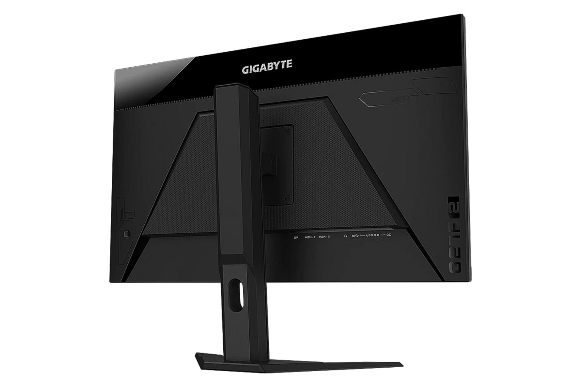 جایگاه قرارگیری کانکتورها در مانیتور گیگابایت 27 اینچ مدل G27F 2