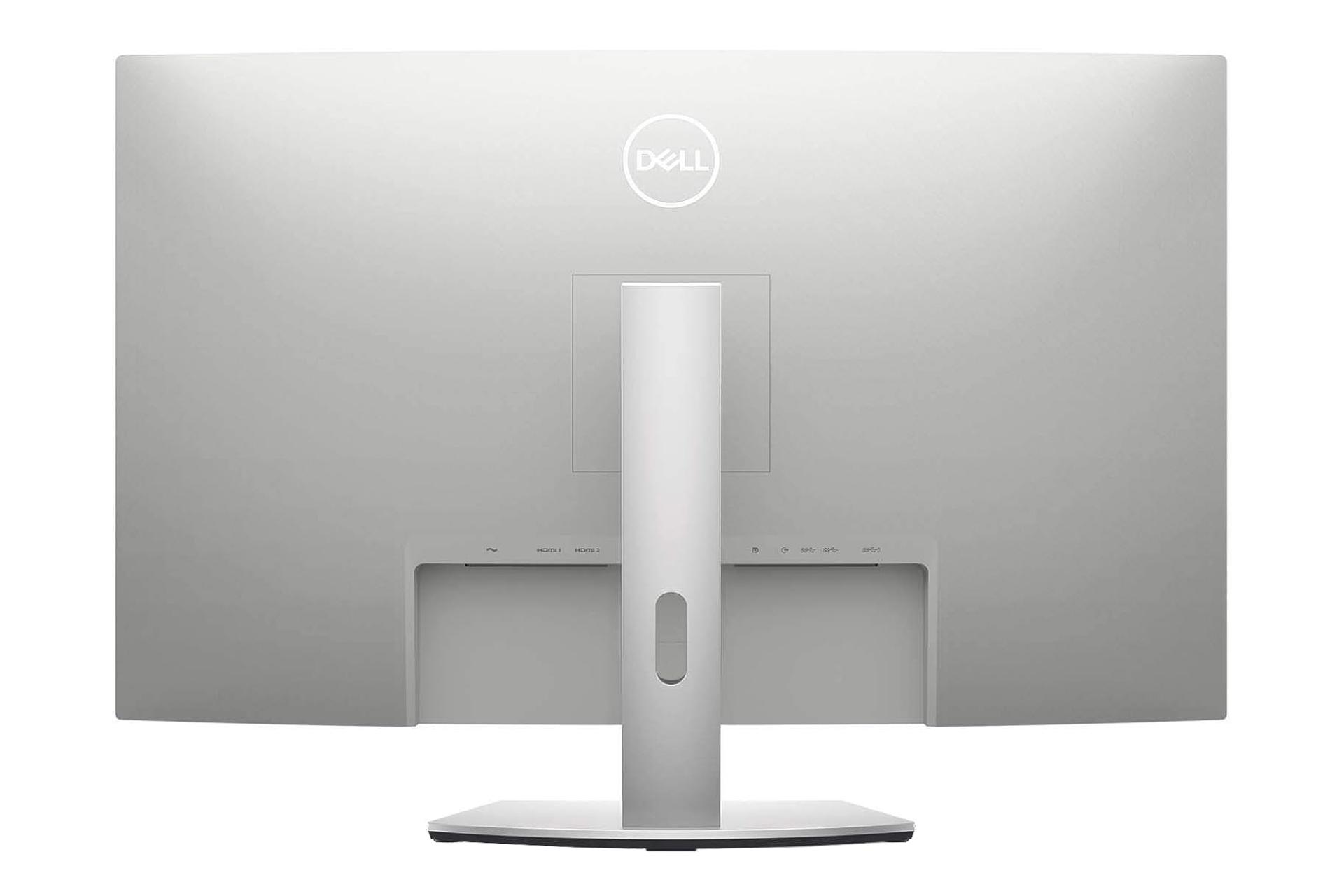 نمای پشت و ارتفاع مانیتور دل 32 اینچ مدل Curved S3221QSA