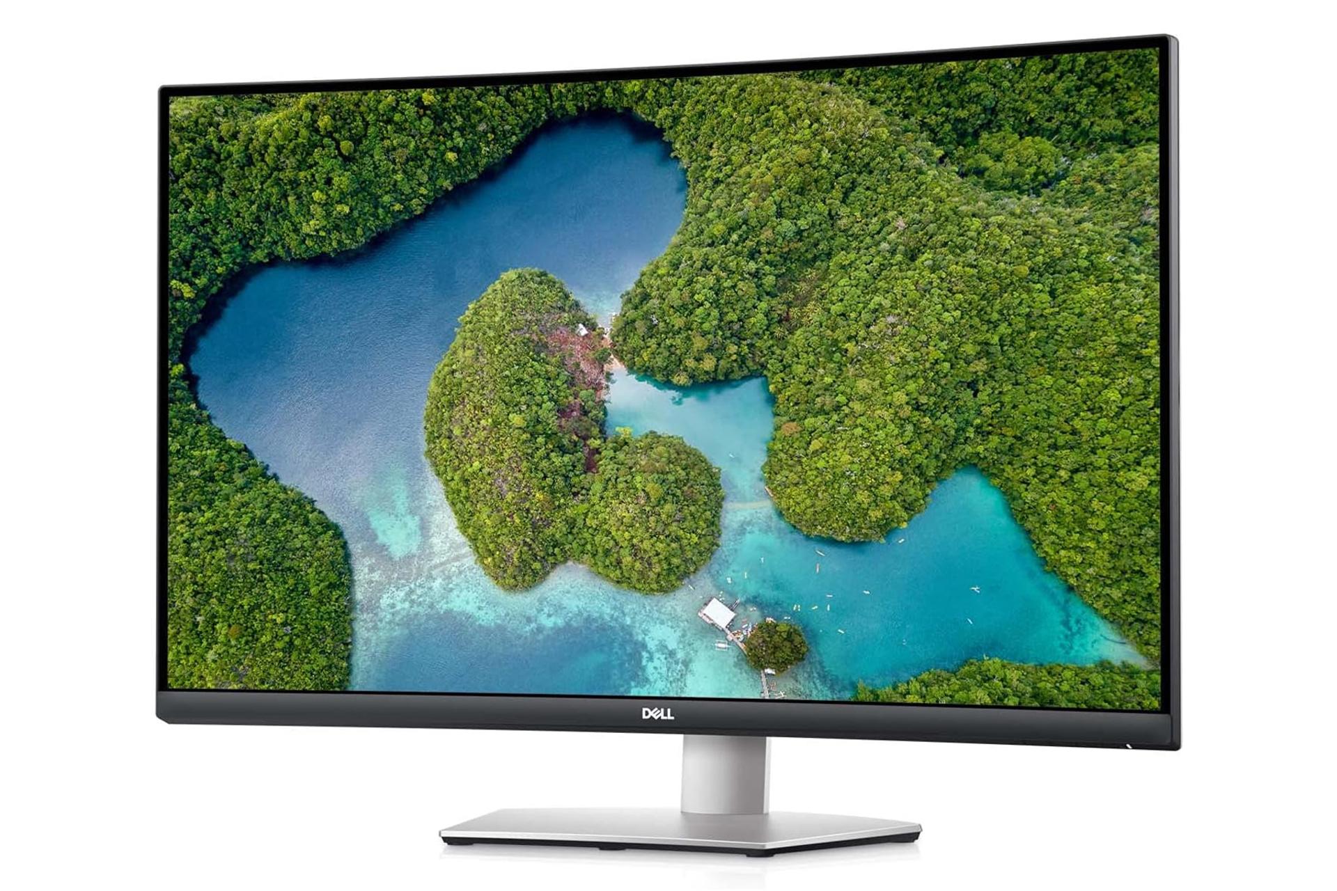 مانیتور دل 32 اینچ مدل Curved S3221QSA ابعاد و رزولوشن