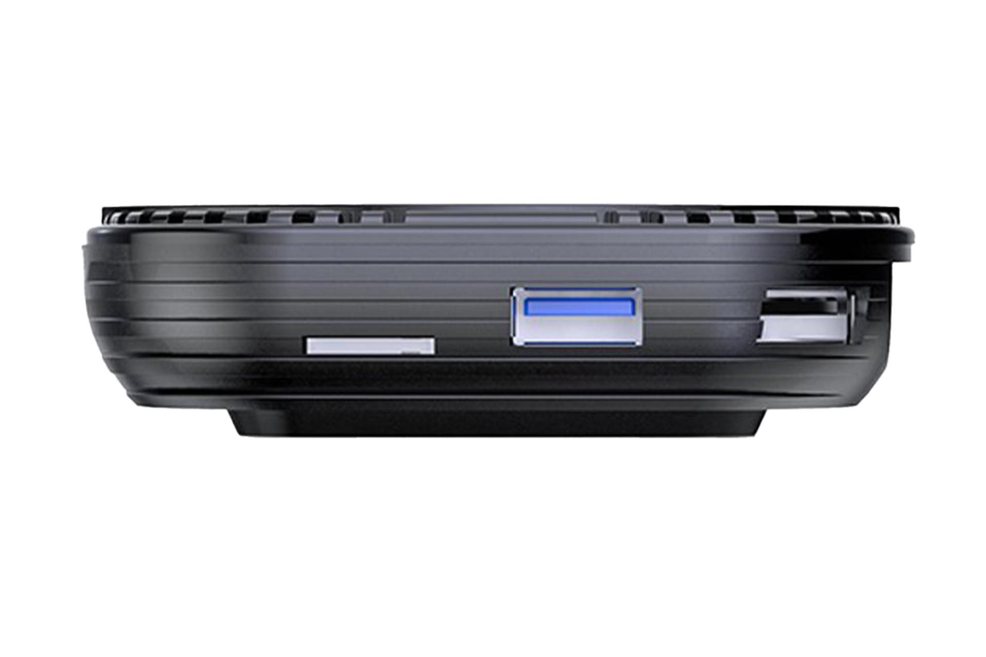 پنل کناری اندروید باکس اچ کی وان RBOX X4S نمایش درگاه‌های دستگاه