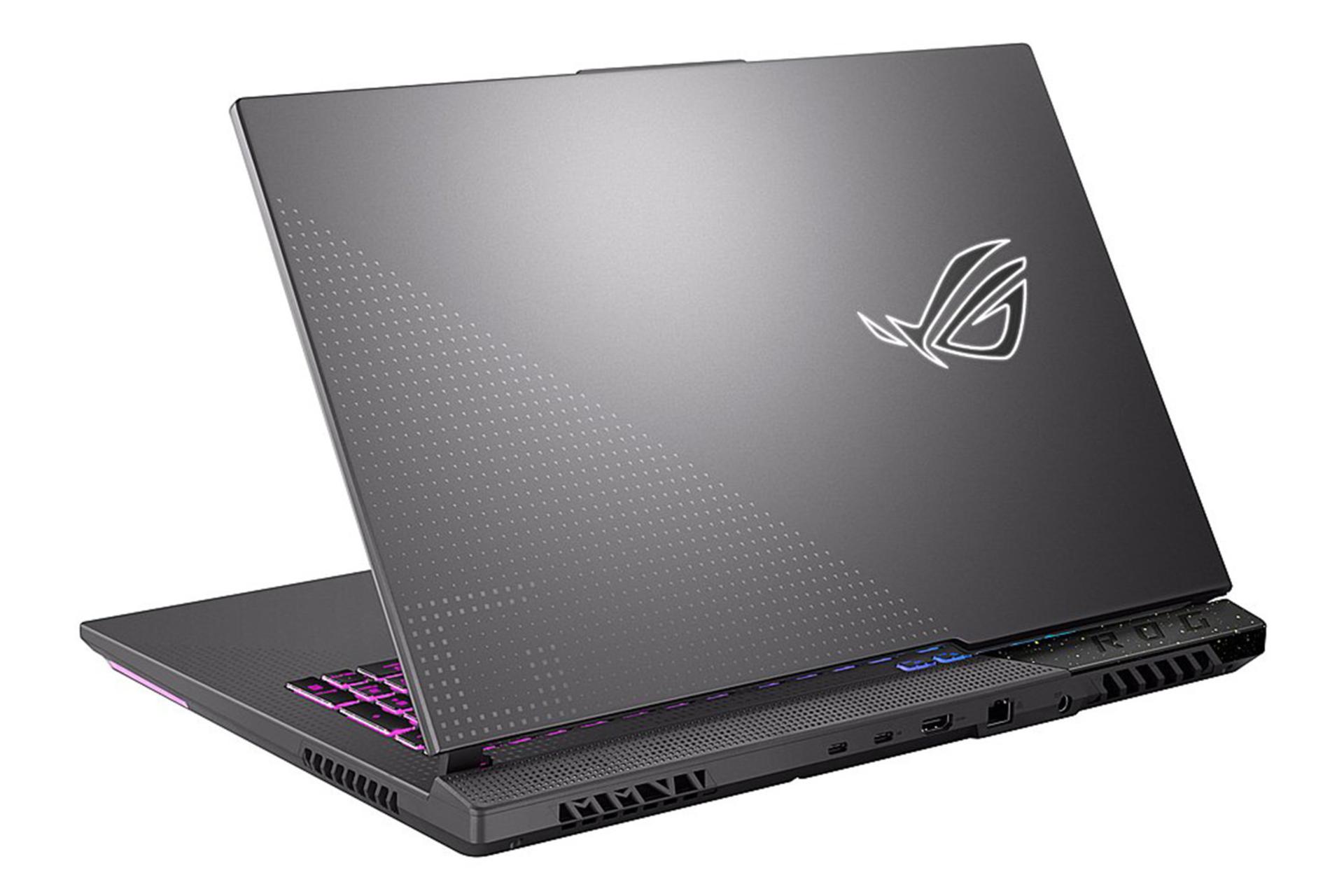 لپ تاپ ایسوس ASUS ROG Strix G17 G713PI نمای پشت رنگ خاکستری