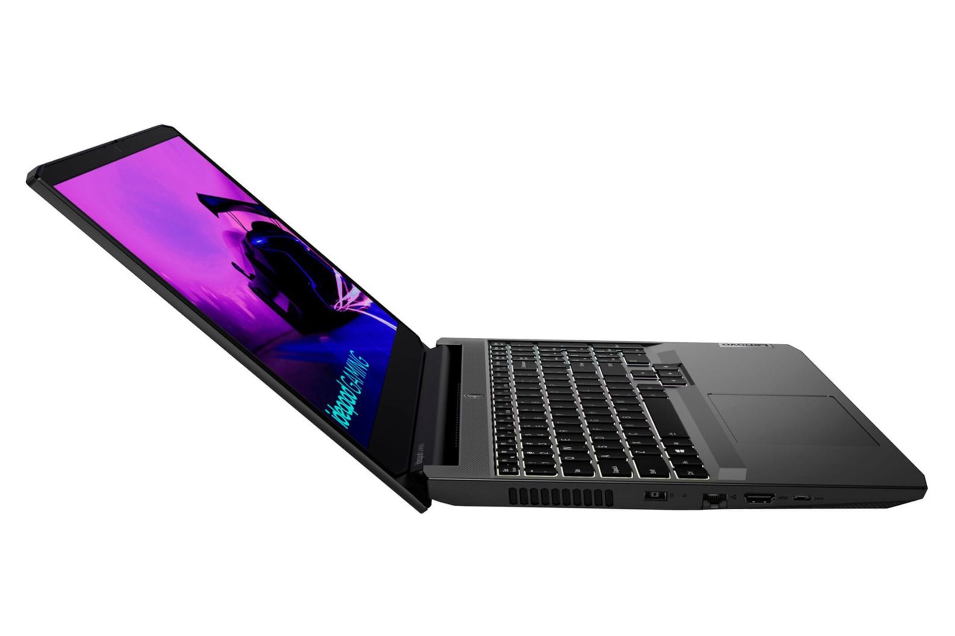 لپ تاپ لنوو Lenovo IdeaPad Gaming 3 15IHU6 نمای جانبی و درگاه ها
