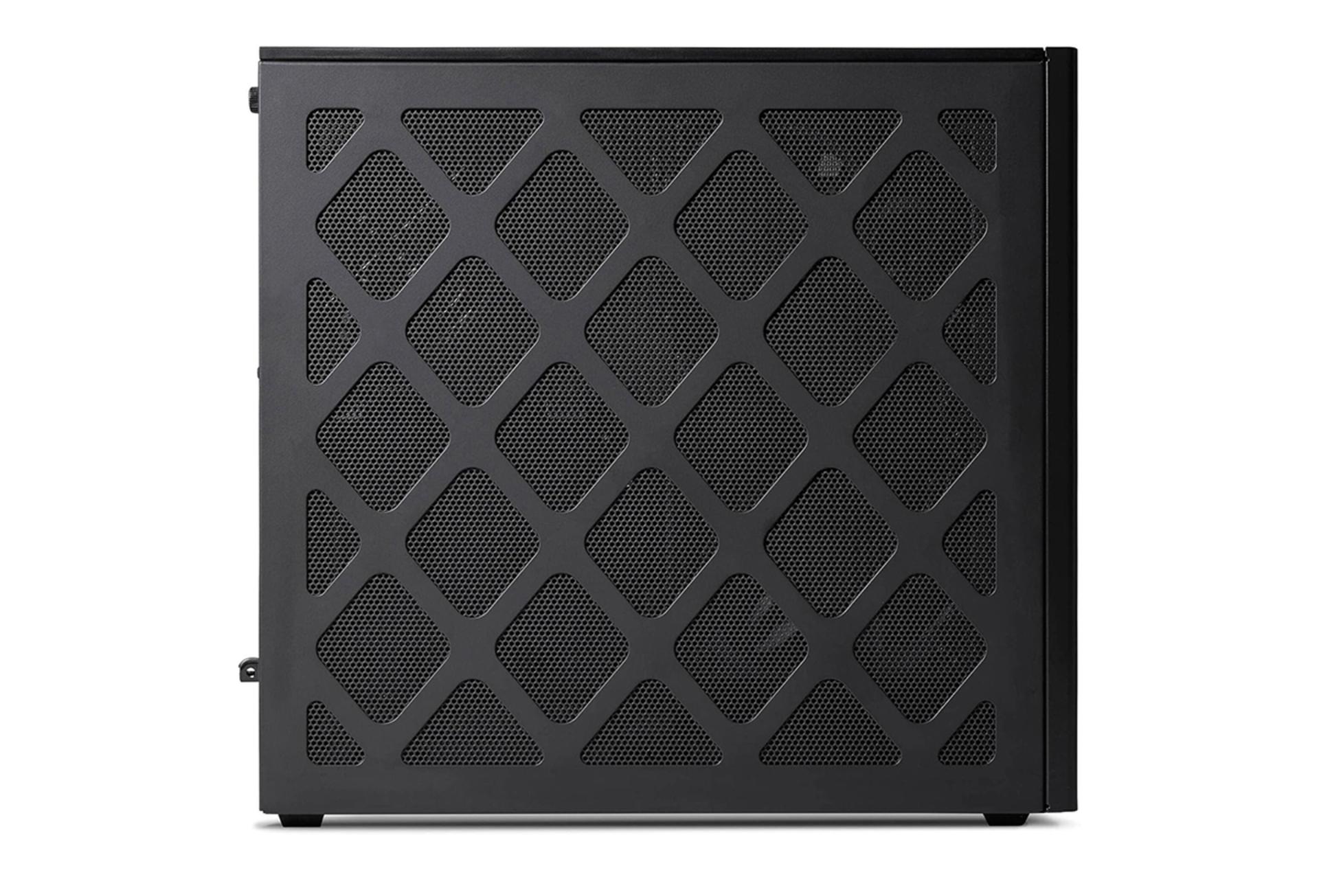 پنل سمت چپ کامپیوتر کوچک NUC 13 Extreme Kit اینتل با طراحی مش برای تهویه هوا