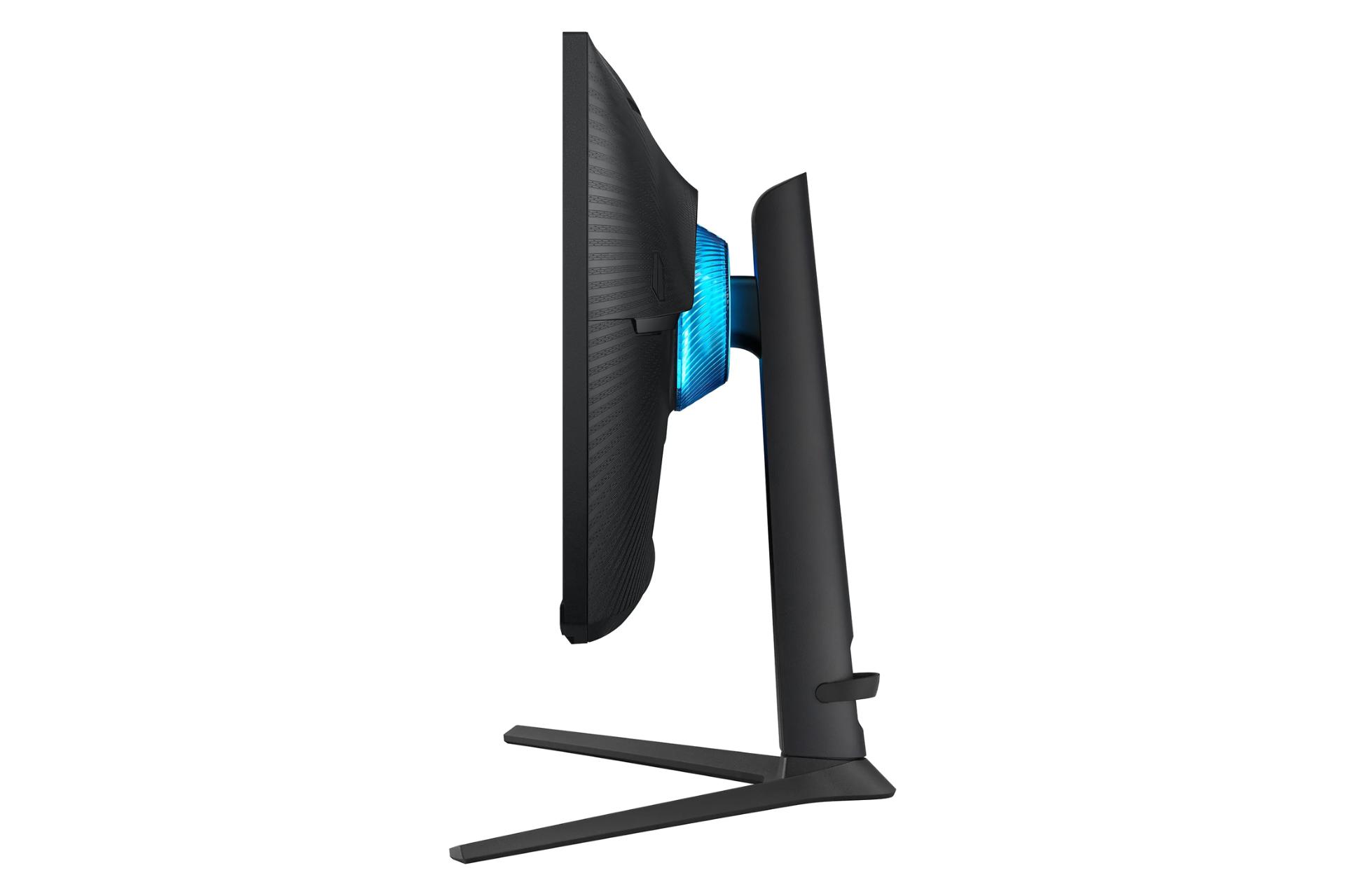 نمای کنار و طراحی مانیتور سامسونگ 28 اینچ مدل Odyssey G7 S28BG70