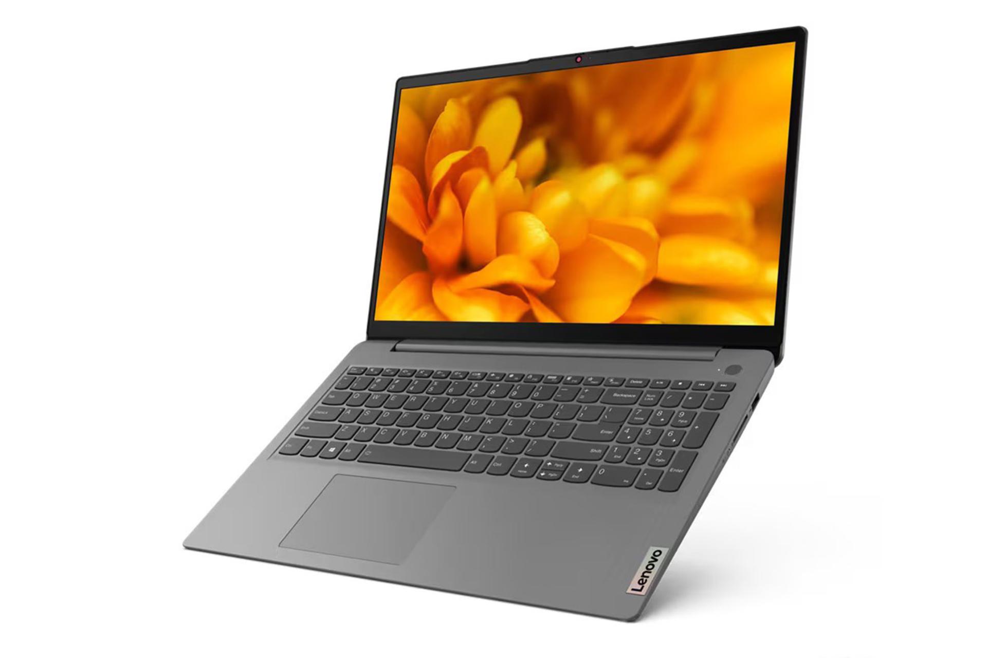 لپ تاپ لنوو Lenovo IdeaPad 3 15ITL6 نمای راست صفحه نمایش روشن