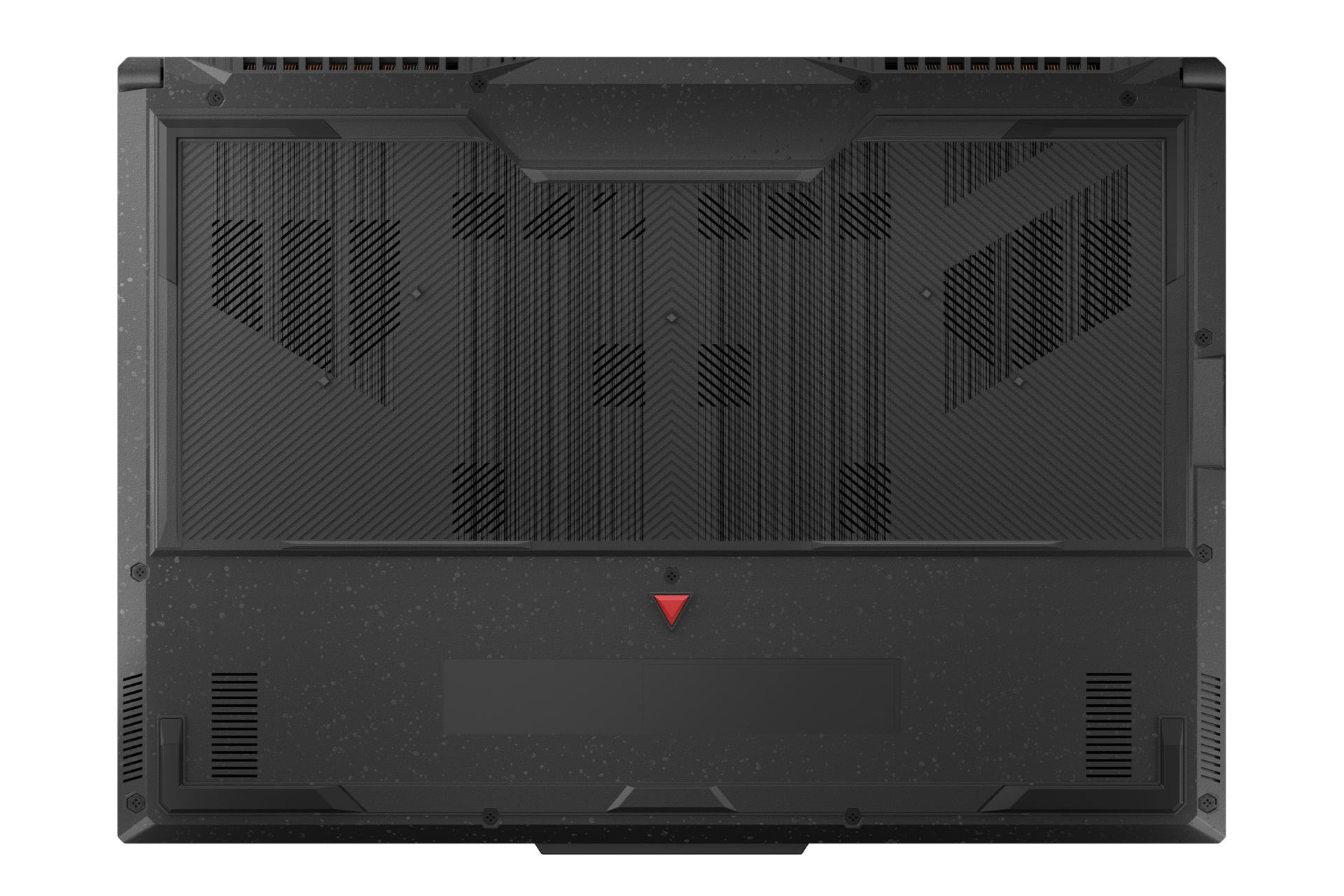 پنل پایین لپ تاپ TUF Gaming A15 2022 FA507R ایسوس و نمایش خروجی‌های هوای گرم