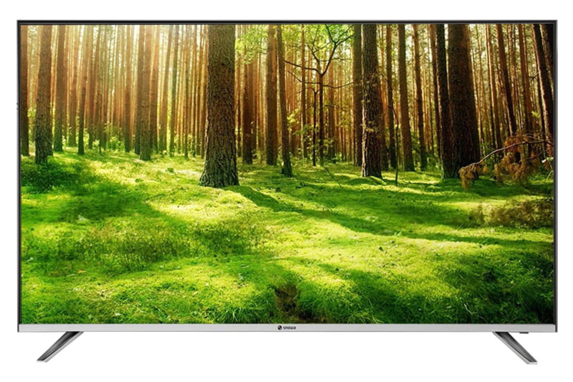تلویزیون اسنوا Snowa SSD-55SK610US نمای جلو صفحه روشن