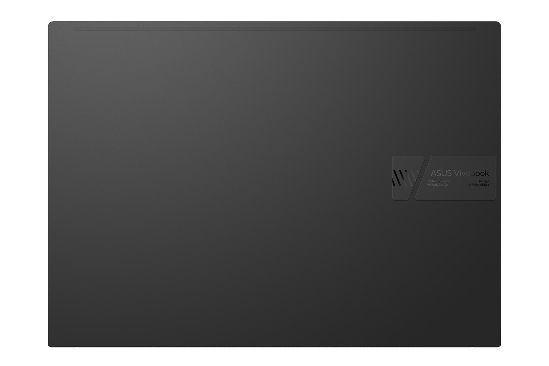 پنل پشت نمایشگر لپ تاپ VivoBook Pro 16X OLED N7600ZE ایسوس با تمرکز روی لوگو