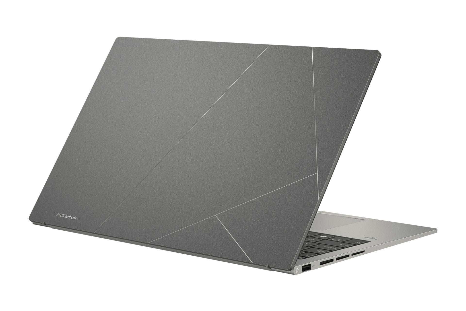 مرجع متخصصين ايران لپ تاپ ايسوس ASUS Zenbook 15 OLED UM3504DA نماي پشت رنگ خاكستري