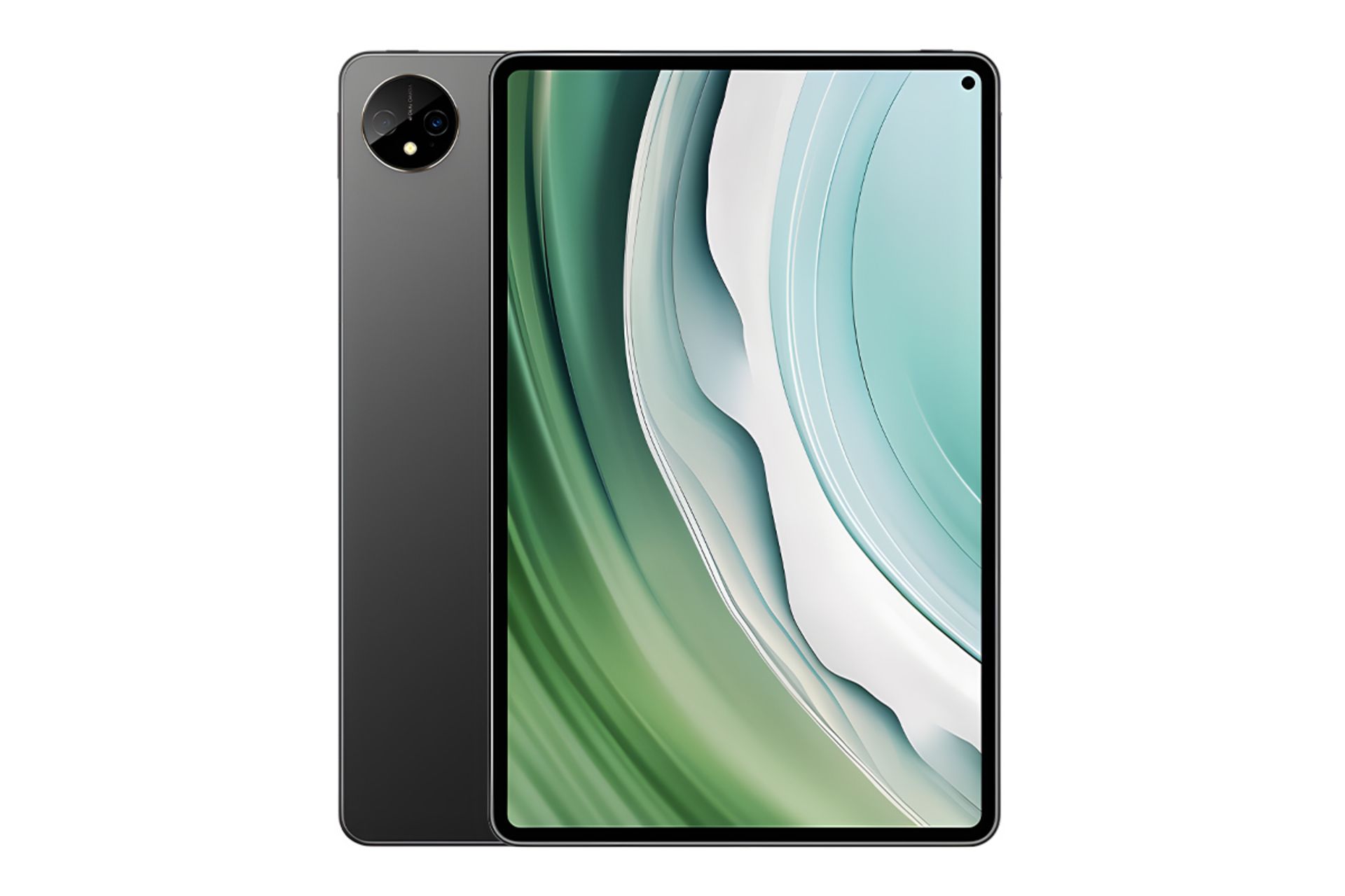 نمای کلی تبلت میت پد پرو 11 هواوی نسخه 2024 / Huawei MatePad Pro 11 2024 و نمایش پنل جلو و پنل پشت و دوربین اصلی دوگانه رنگ مشکی