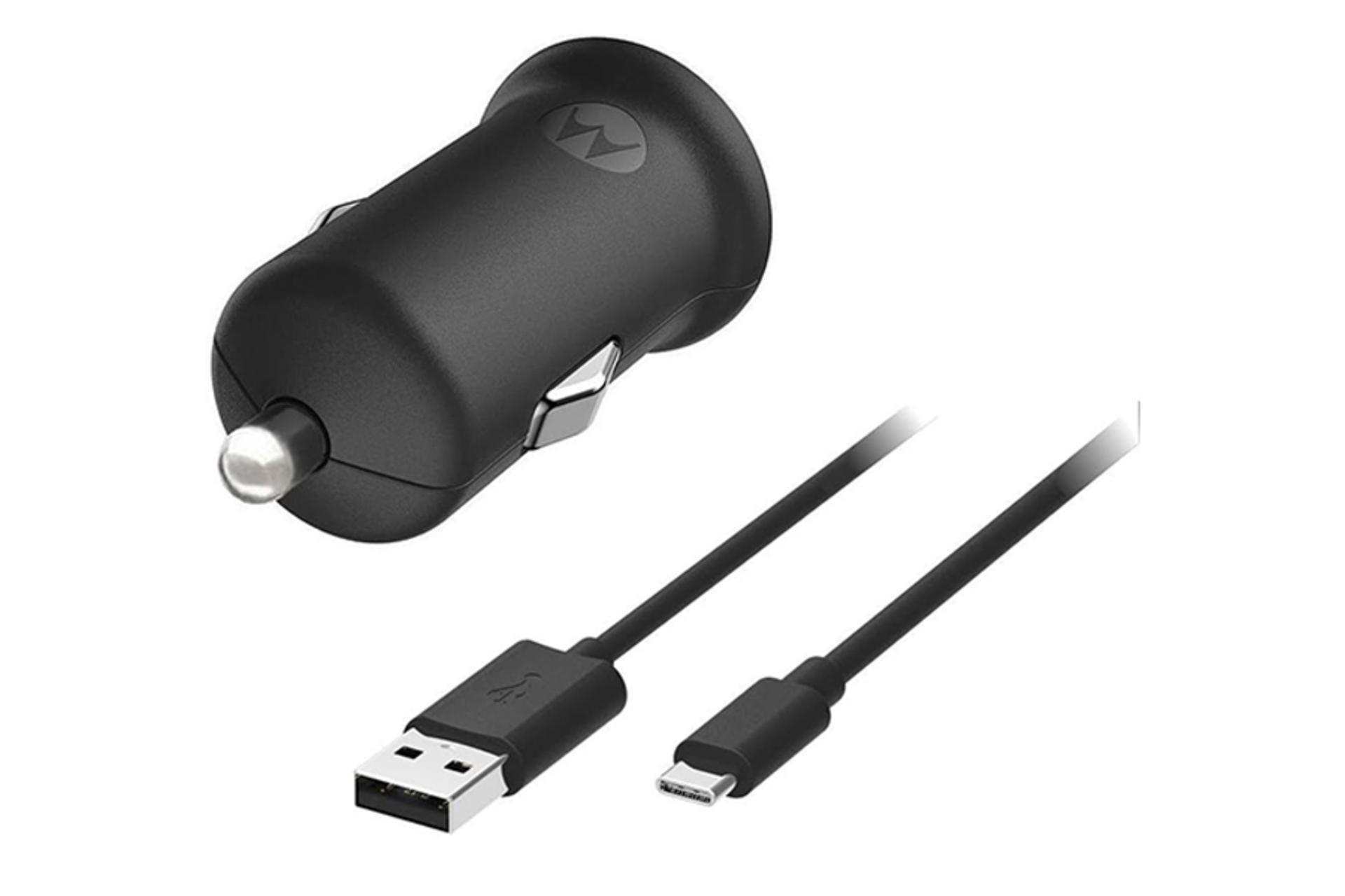 شارژر فندکی موتورولا turbopower 18w به همراه کابل