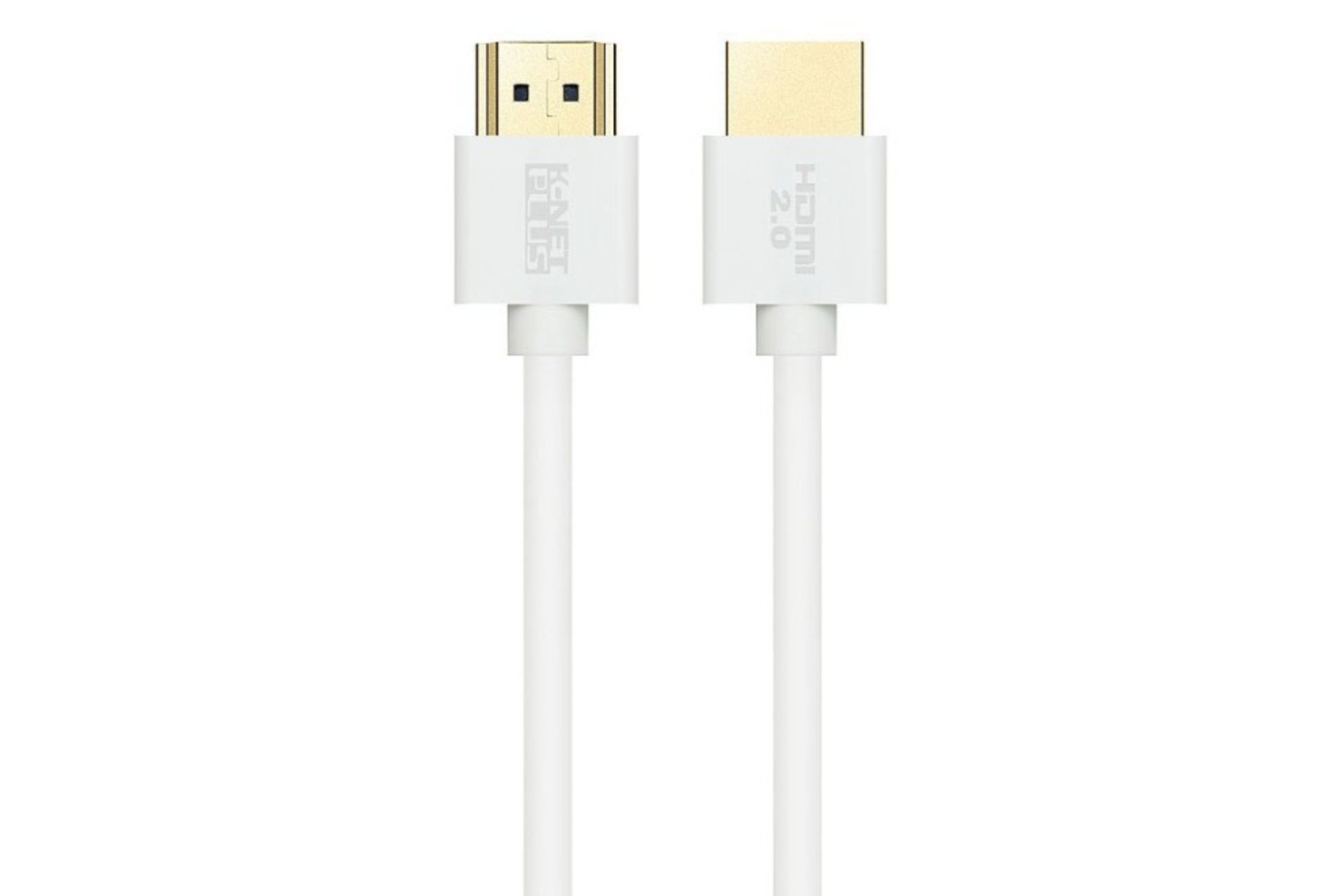 کابل HDMI نسخه 2.0 کی نت پلاس K-Net Plus Super Slim KP-HC176 4K 60Hz با طول 1.8 متر سفید