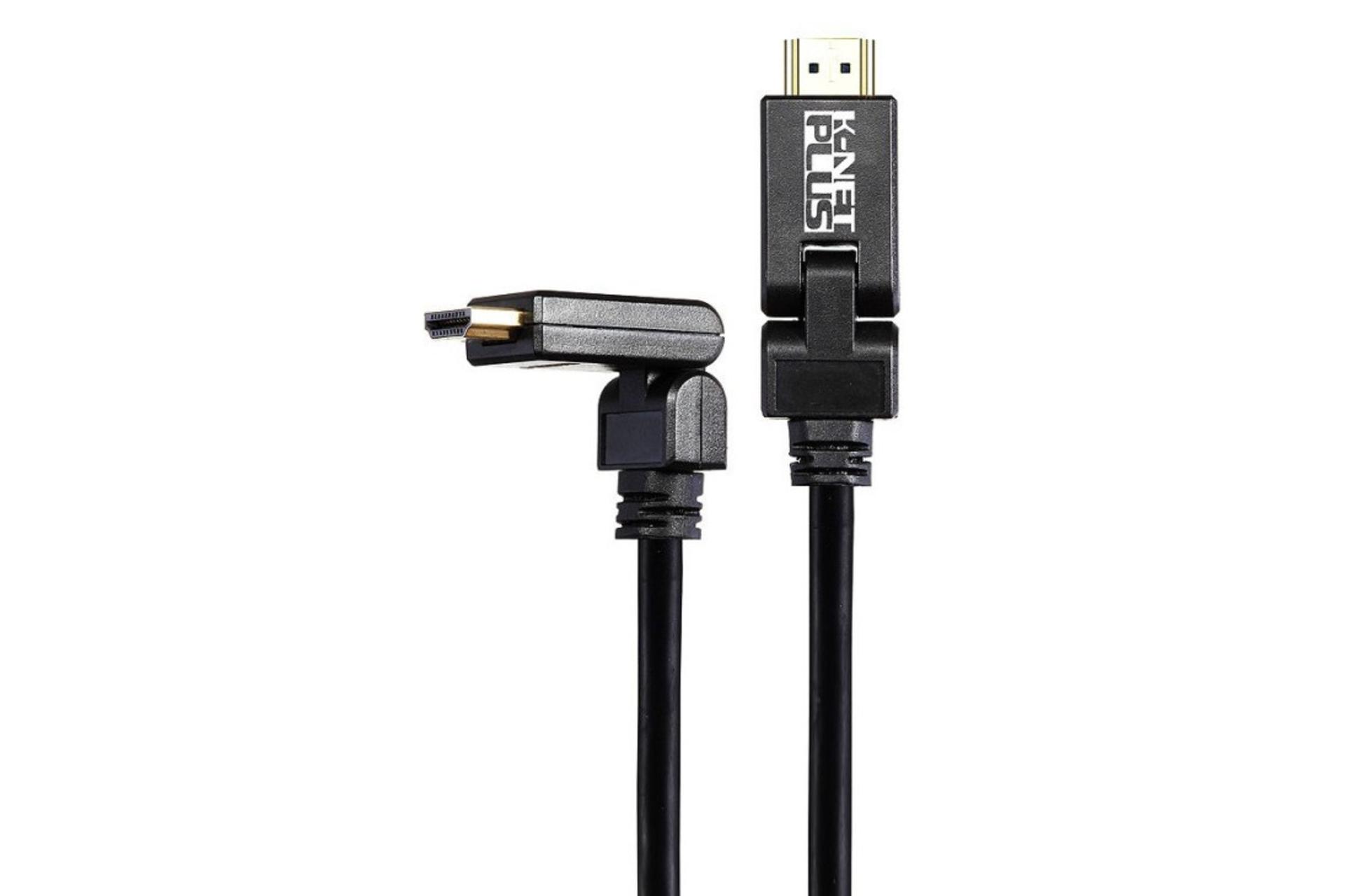 مرجع متخصصين ايران كابل HDMI نسخه 2.0 كي نت پلاس K-Net Plus Rotative KP-CHR2018 4K 60Hz با طول 1.8 متر