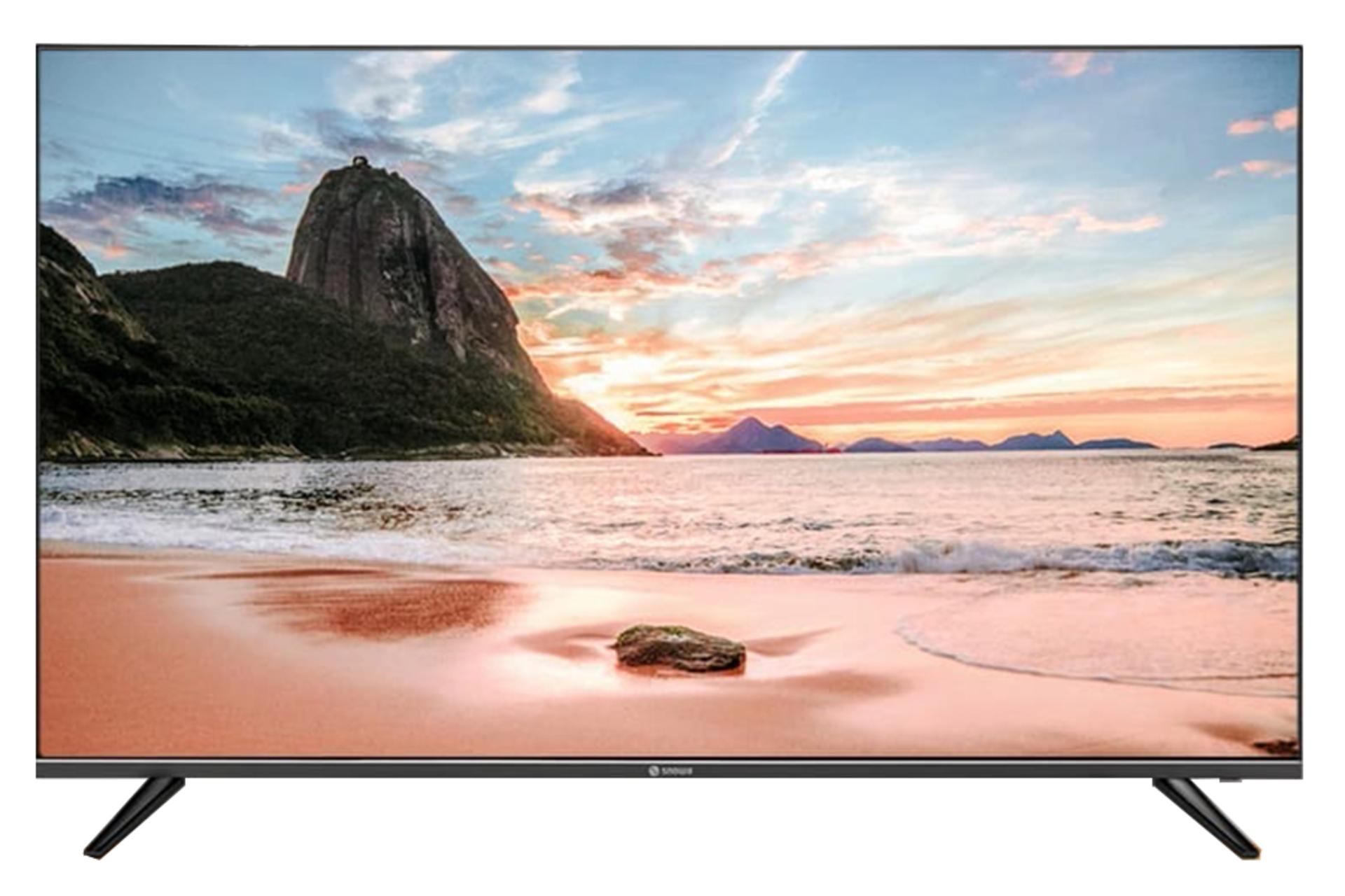 تلویزیون اسنوا Snowa SSD-55SK610UG نمای جلو صفحه نمایش روشن