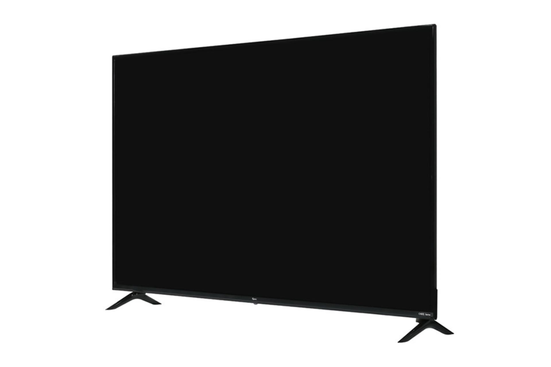 تلویزیون جی پلاس Gplus 55RU722N نمای راست صفحه نمایش روشن