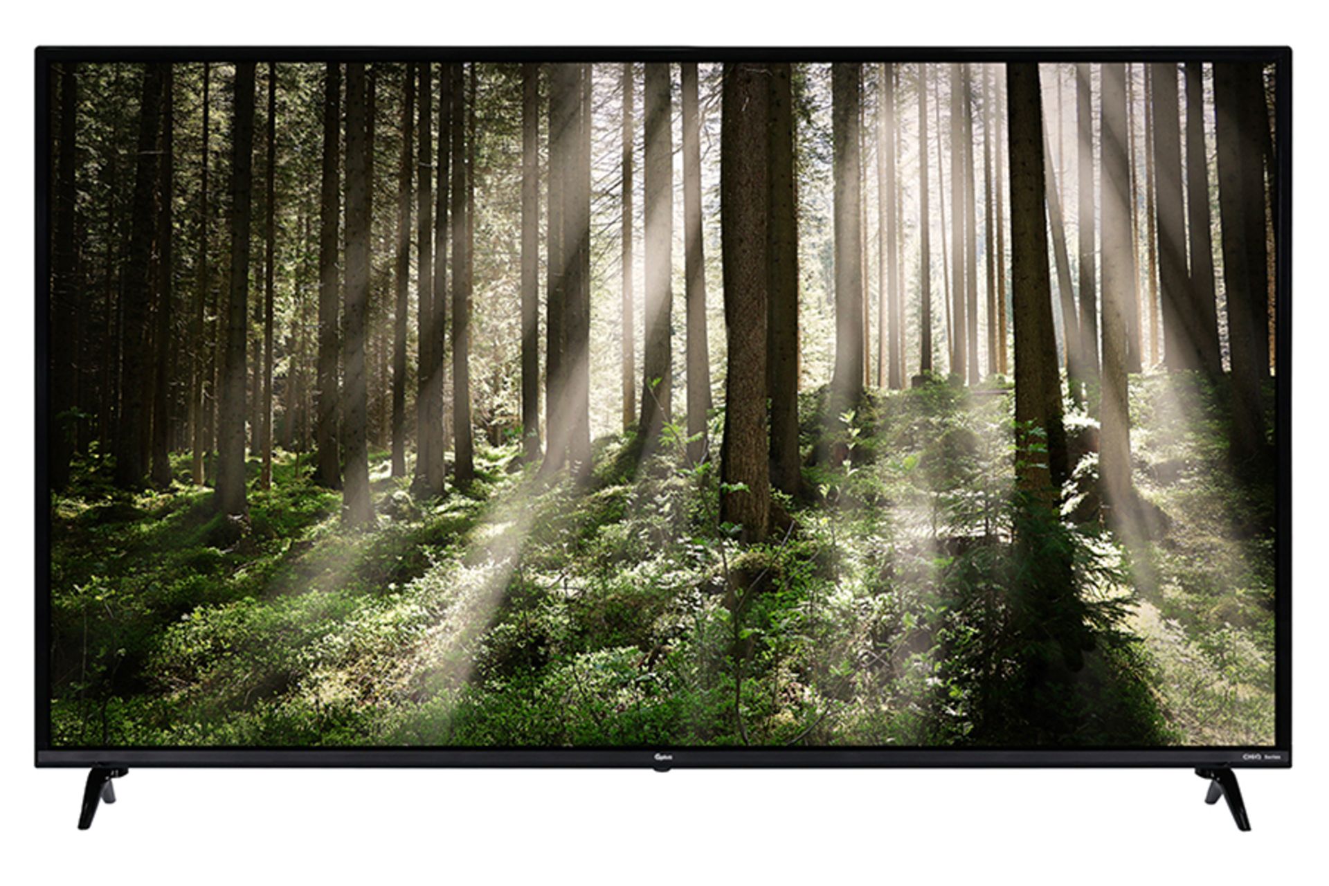 تلویزیون جی پلاس Gplus 55RU722N نمای جلو صفحه نمایش روشن