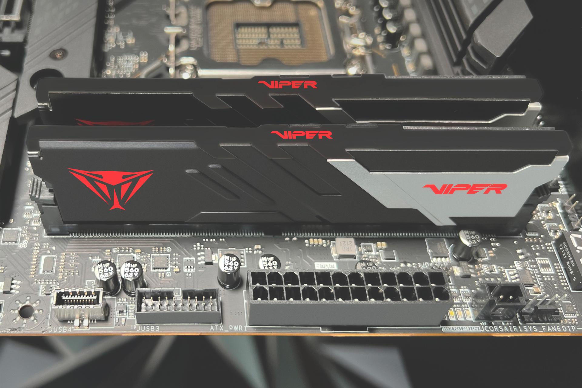 نمای نصب شده و درحال کار رم پاتریوت Patriot VIPER VENOM 16GB DDR5-5600 CL36