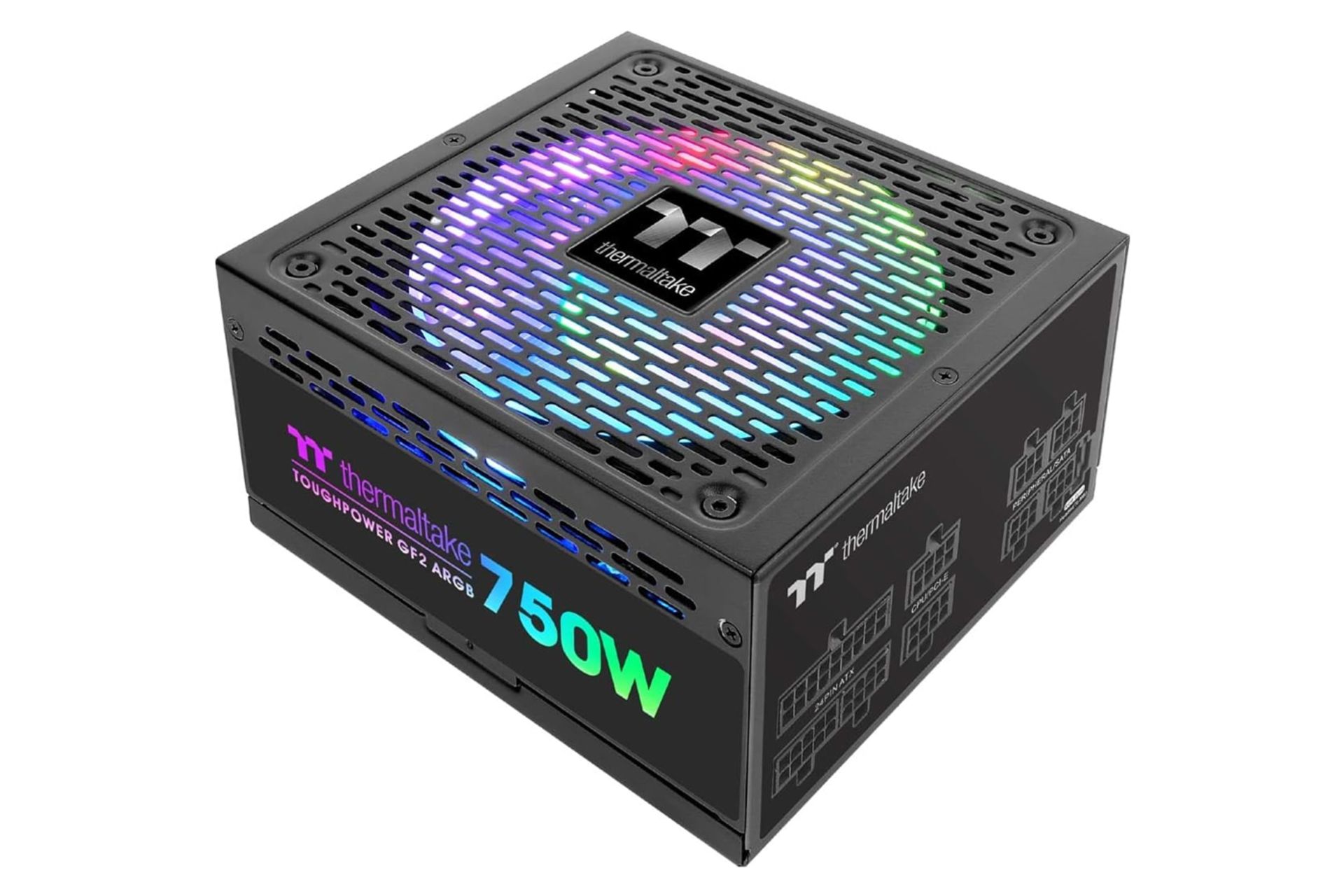 توان پاور کامپیوتر ترمالتیک Toughpower GF2 ARGB 750W - TT Premium Edition با توان 750 وات